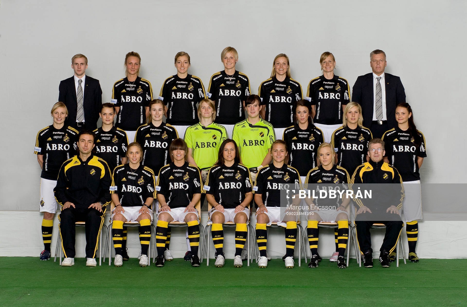 Fotboll, Dam, Damallsvenskan, AIK, Lagbild