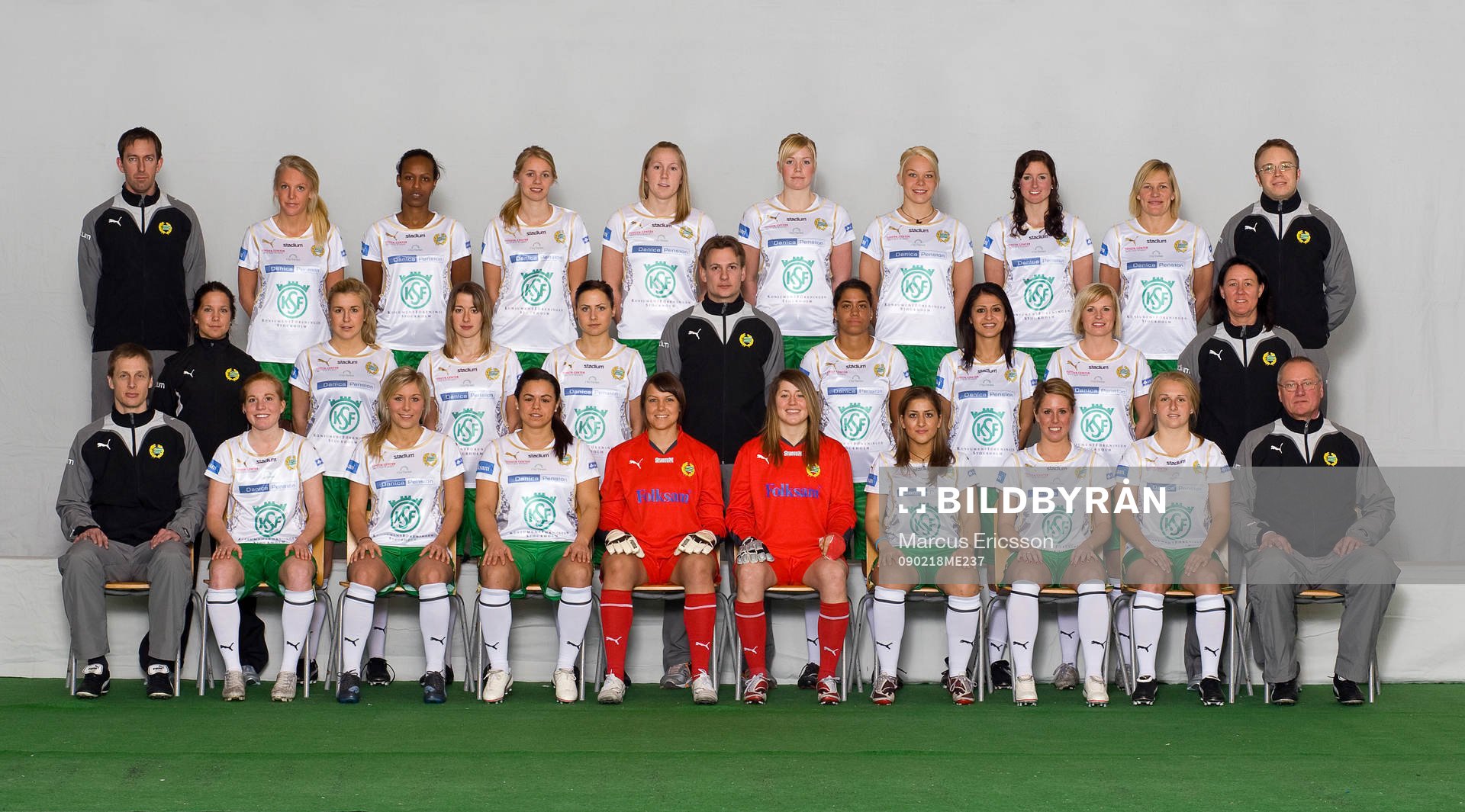 Fotboll, Dam, Damallsvenskan, Hammarby, Lagbild