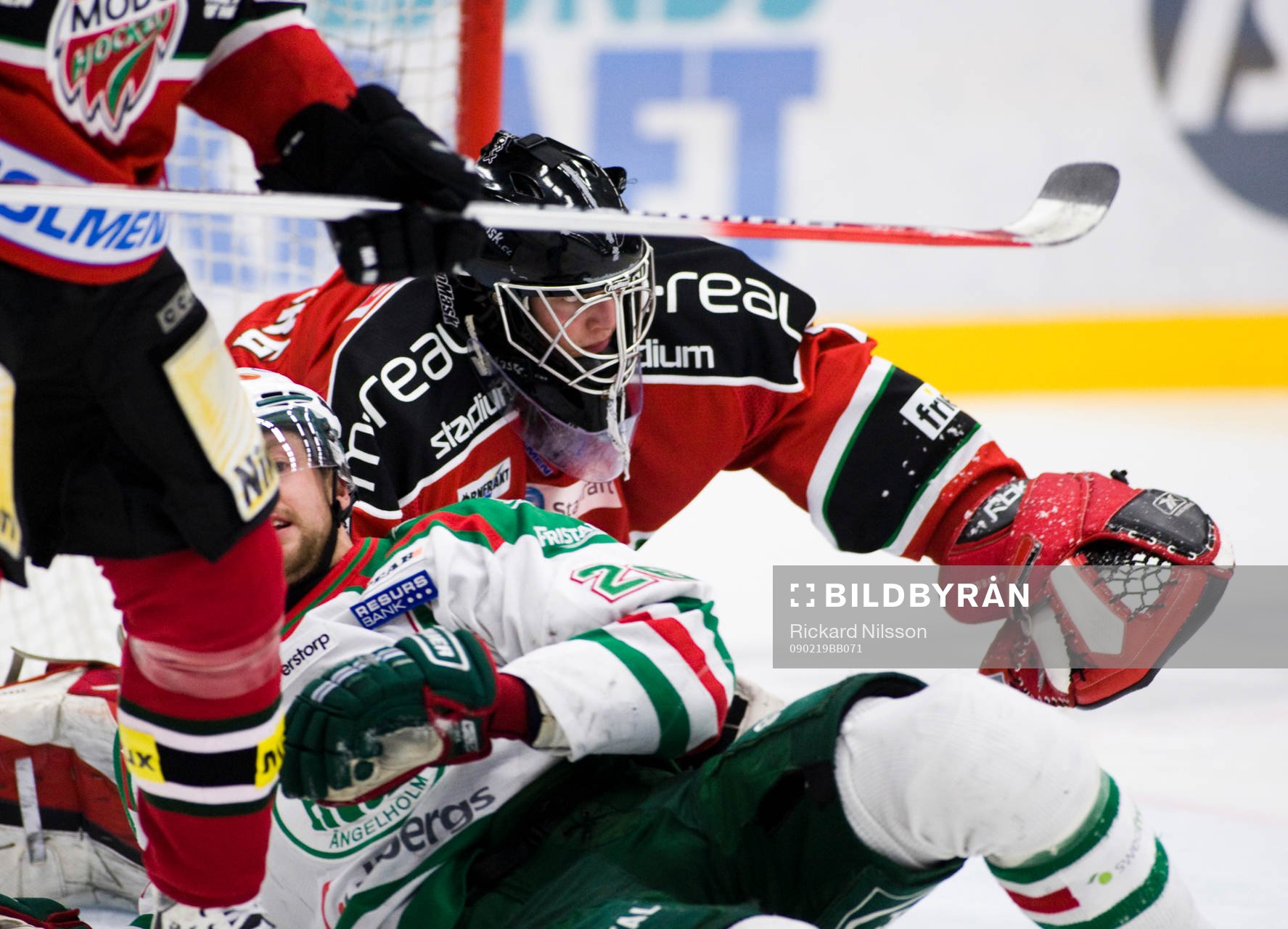 Jacob Johansson, Rögle och Niklas Svedberg, målvakt, Modo