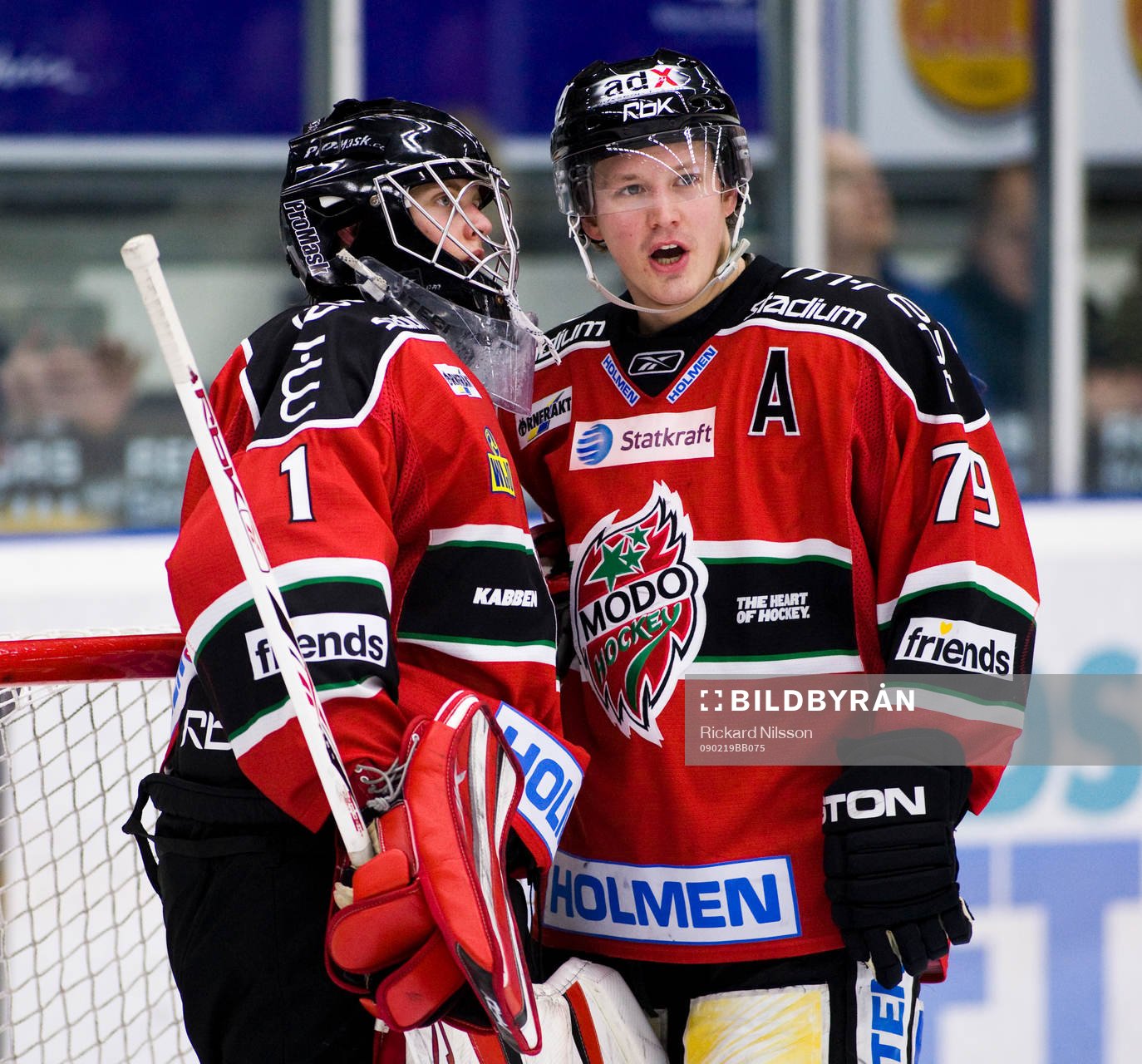 Niklas Svedberg, målvakt och Fredrik Warg, Modo