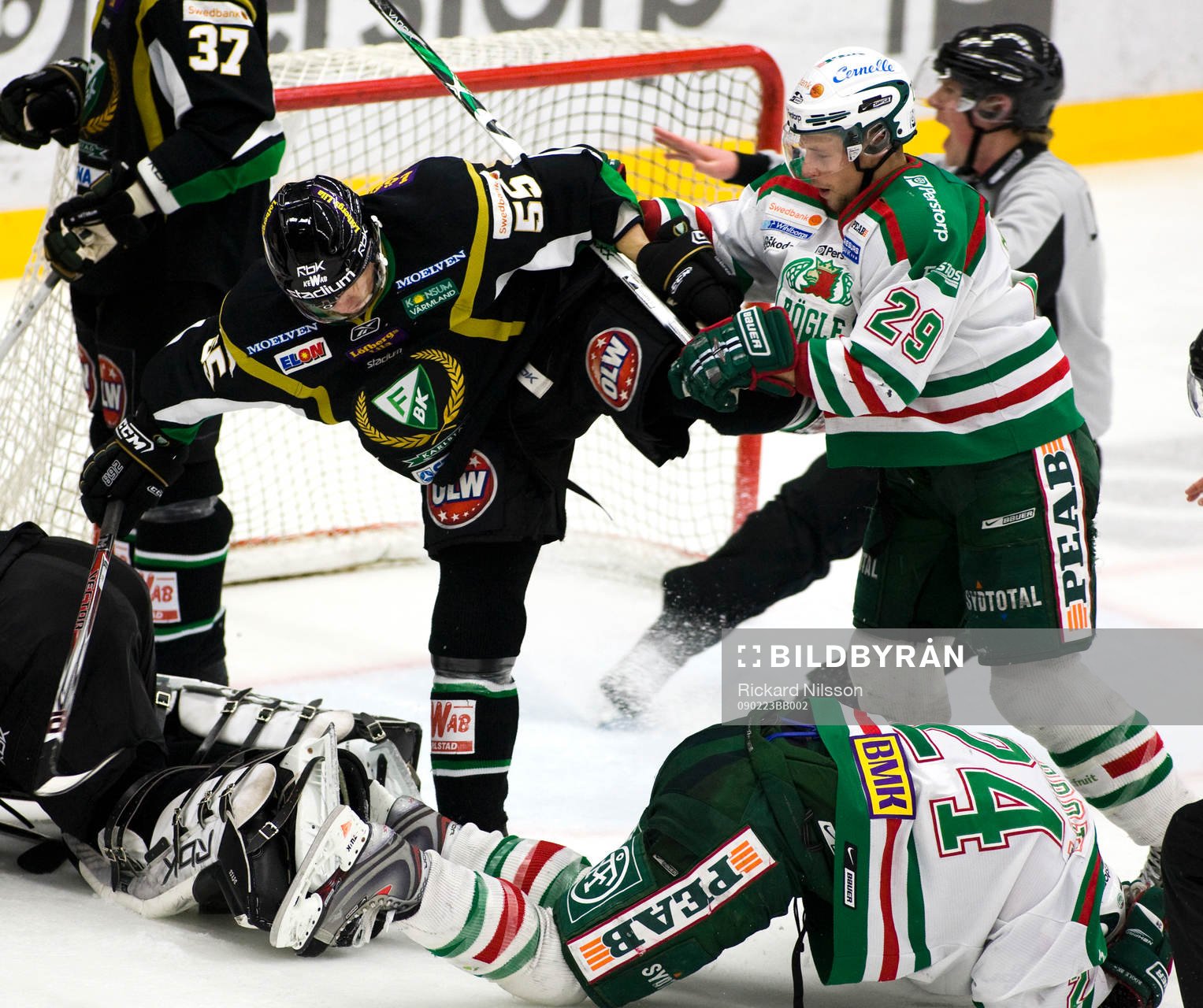 Martin Sevc, Färjestad och Chris Abbott, Rögle