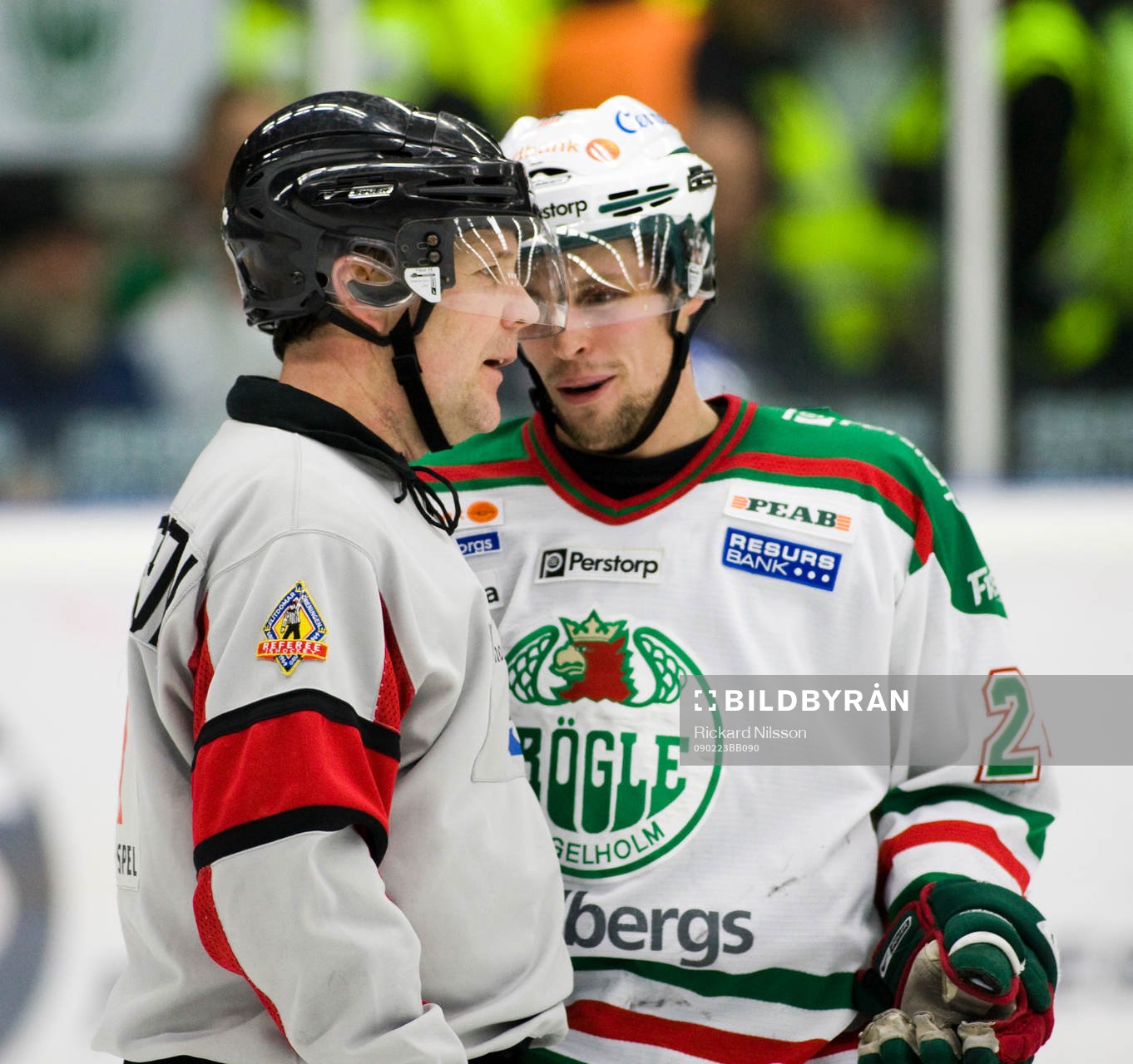 Thomas Andersson, domare och Cam Abbott, Rögle