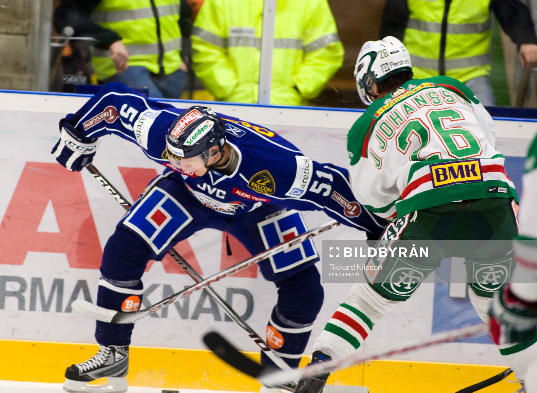 Mikael Håkansson, Linköping och Jakob Johansson, Rögle
