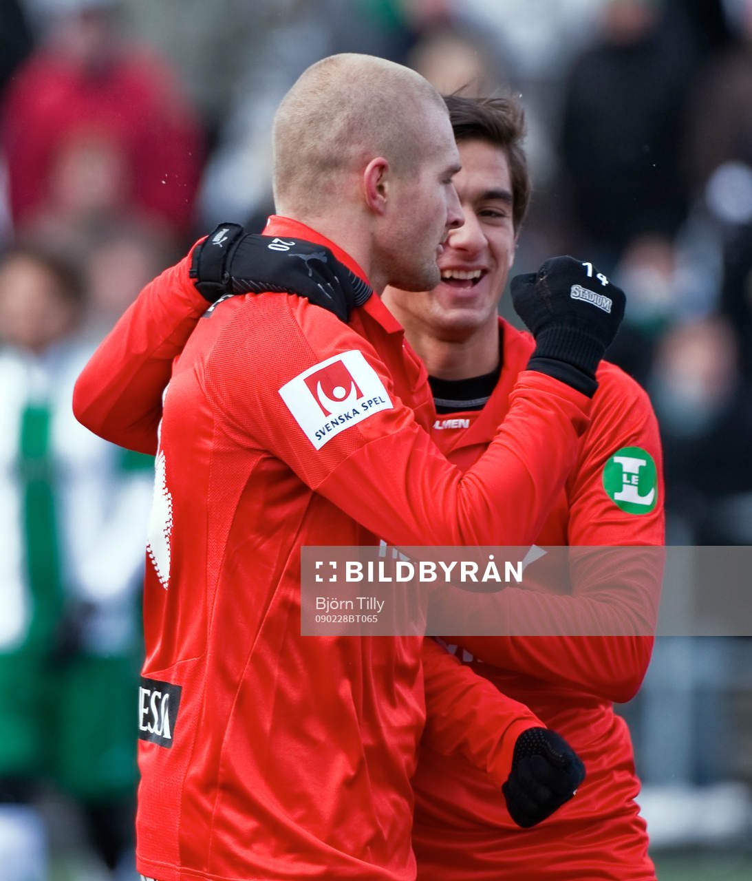 Christopher Telo och Daniel Damberg, Norrköping, jubel