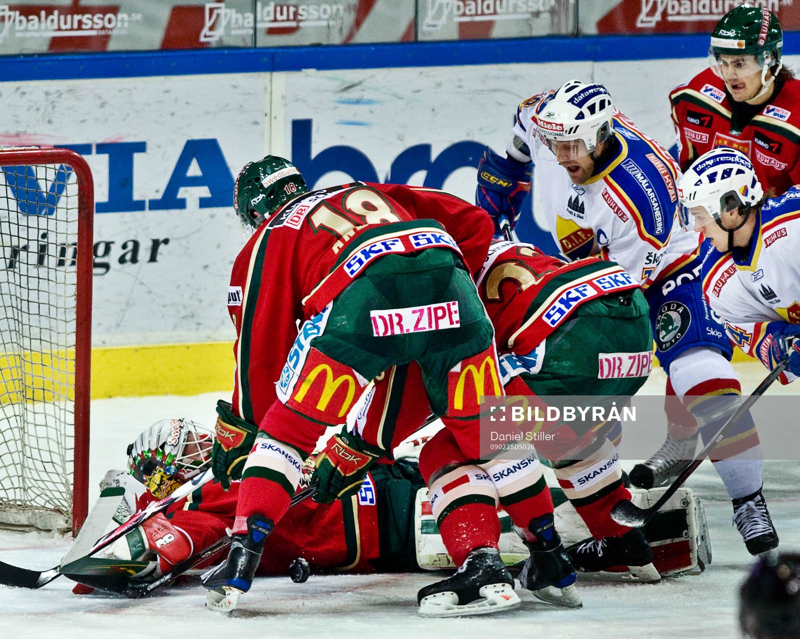 Joakim Andersson, Johan Holmqvist, målvakt, Frölunda.