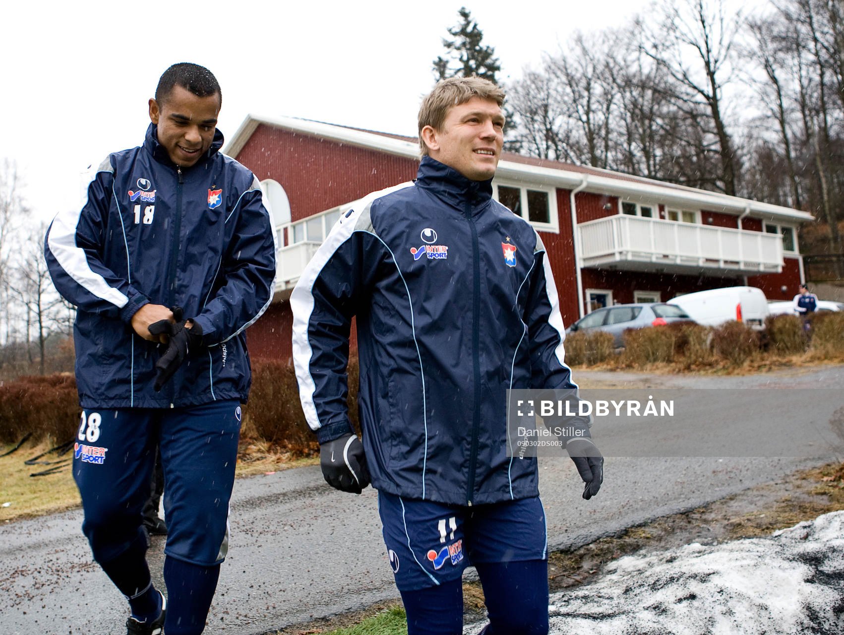 Alvaro Santos första träning med Örgryte. Markus Allbäck