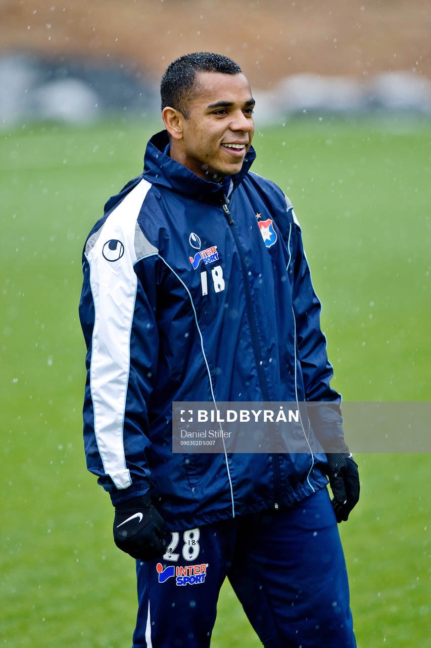 Alvaro Santos första träning med Örgryte
