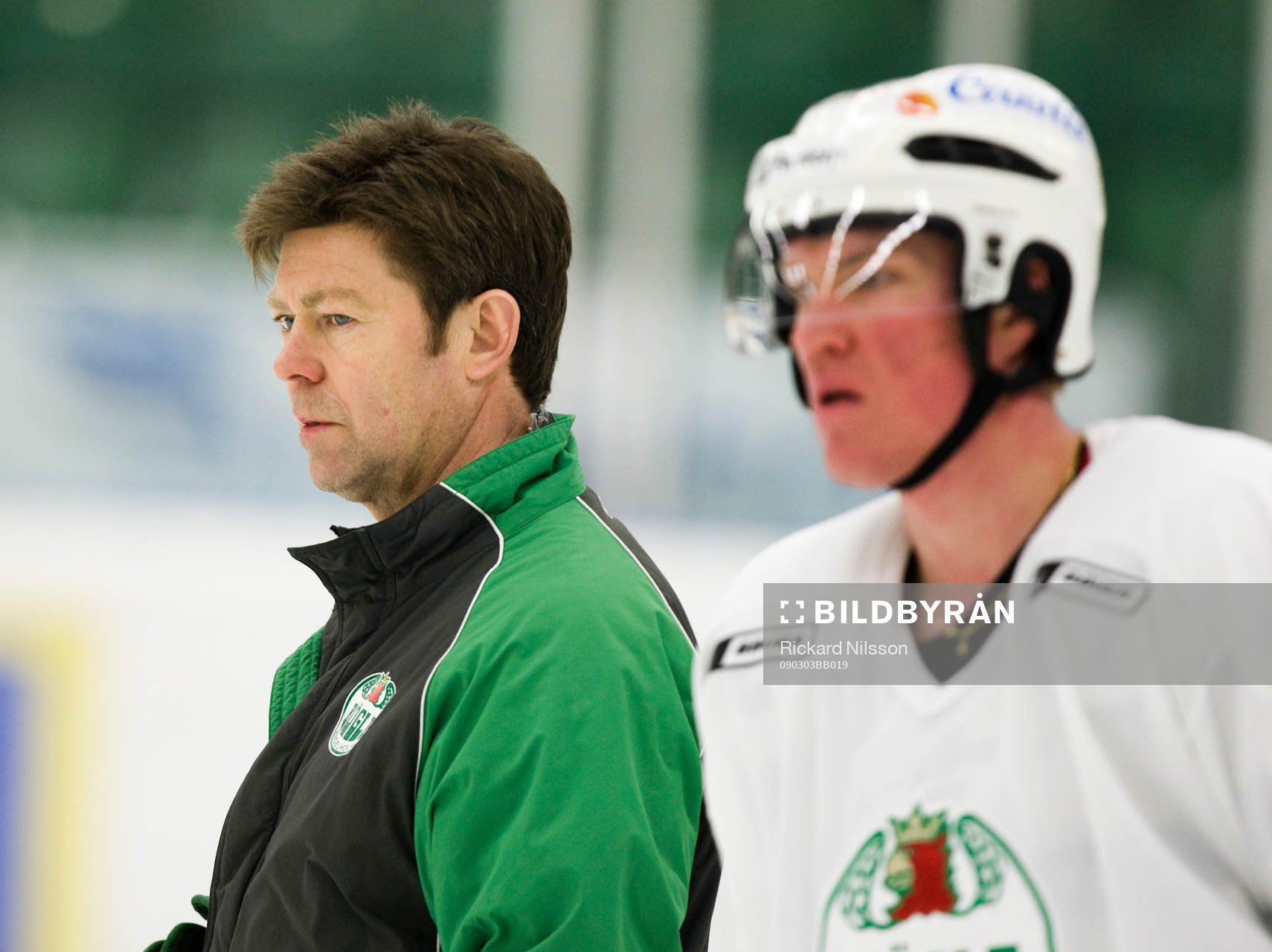 Gunnar Persson, tränare och Kenny Jönsson