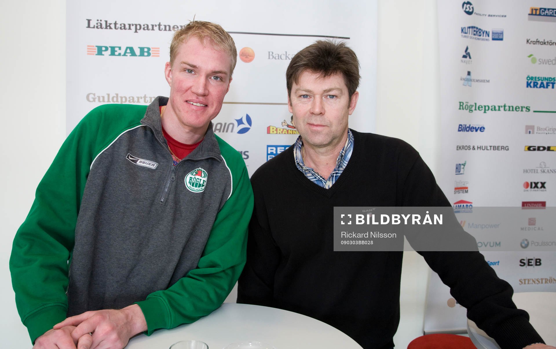 Gunnar Persson, tränare och Kenny Jönsson