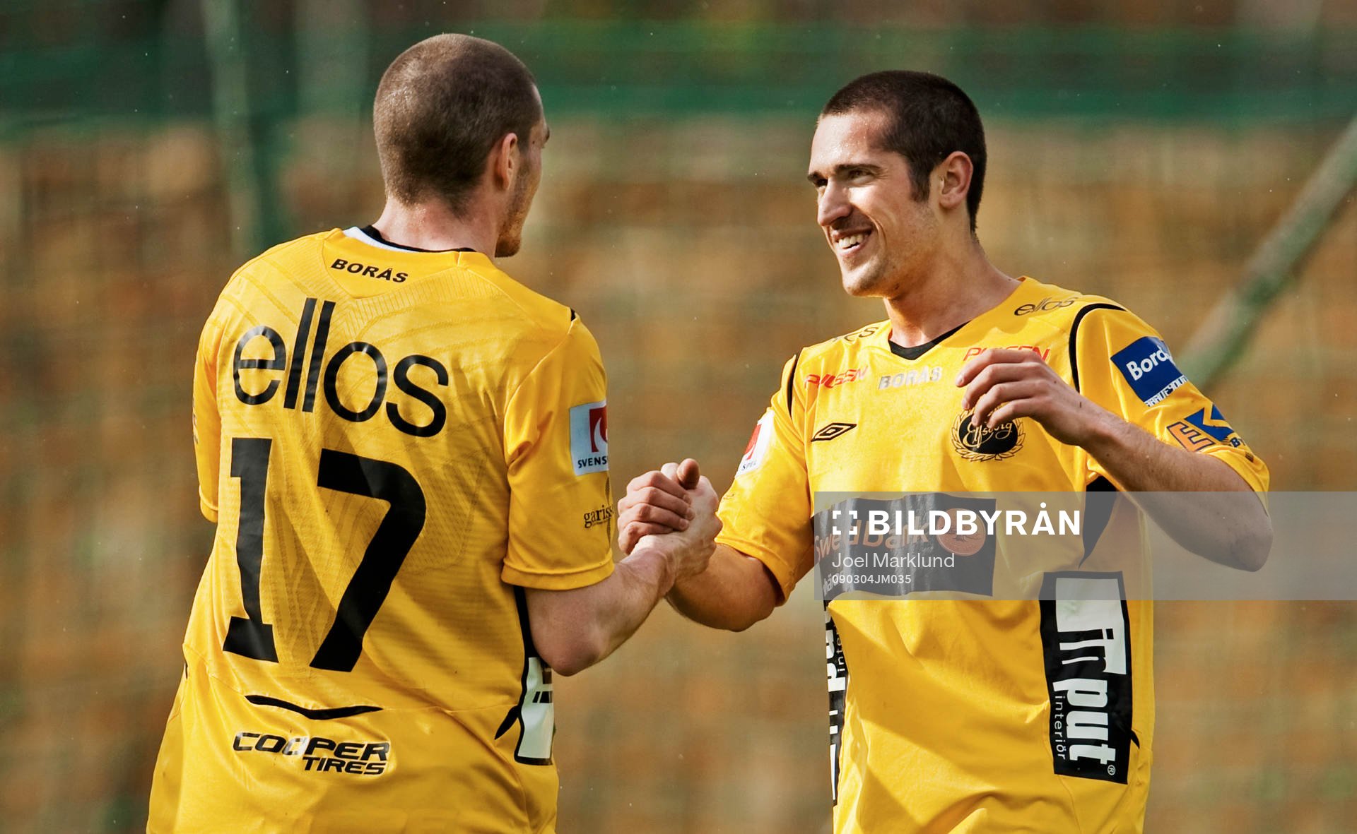 James Keene och Emir Bajrami, jubel