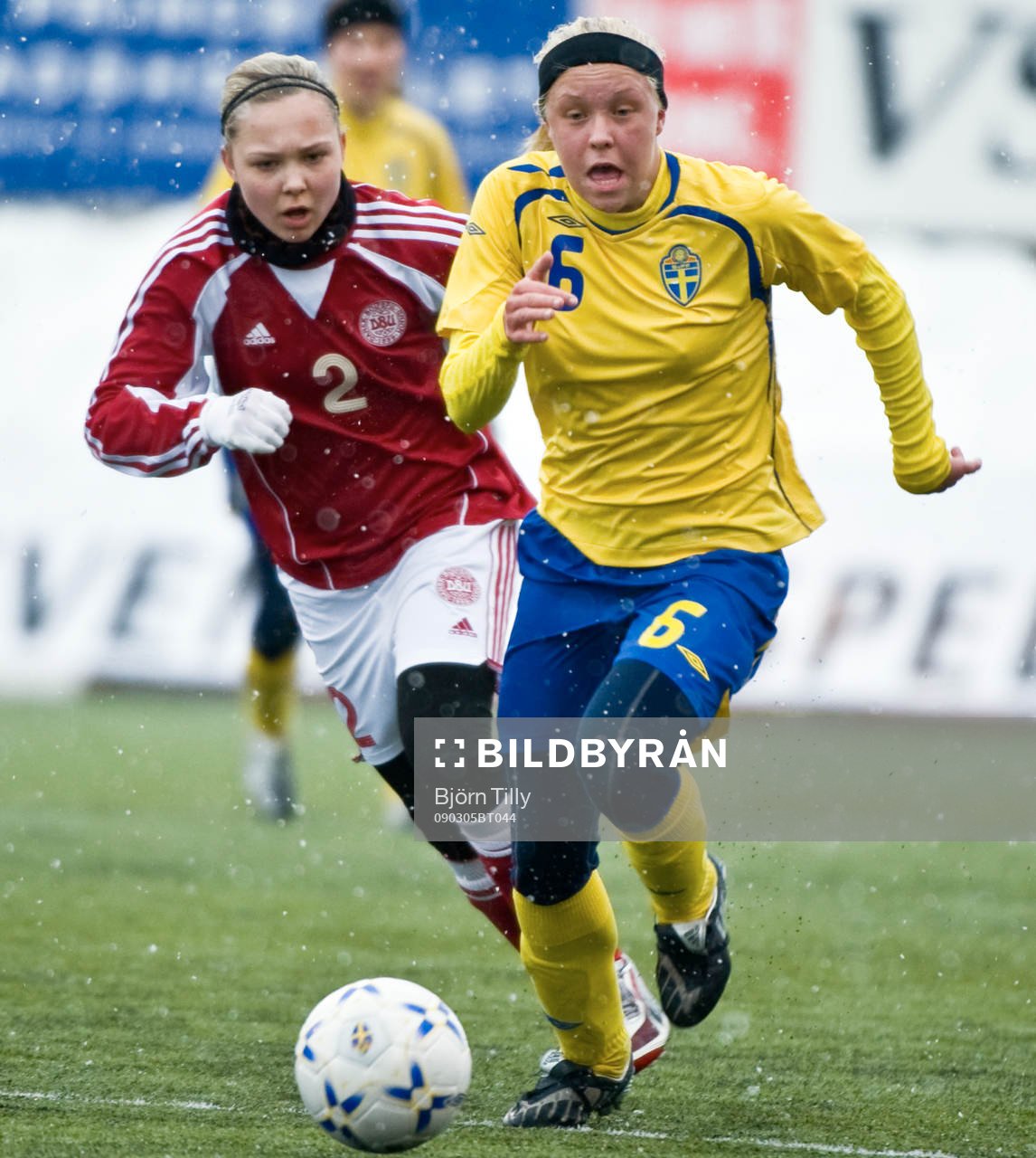 Fotboll, F17/92, Flickor, Träningslandskamp, Sverige -