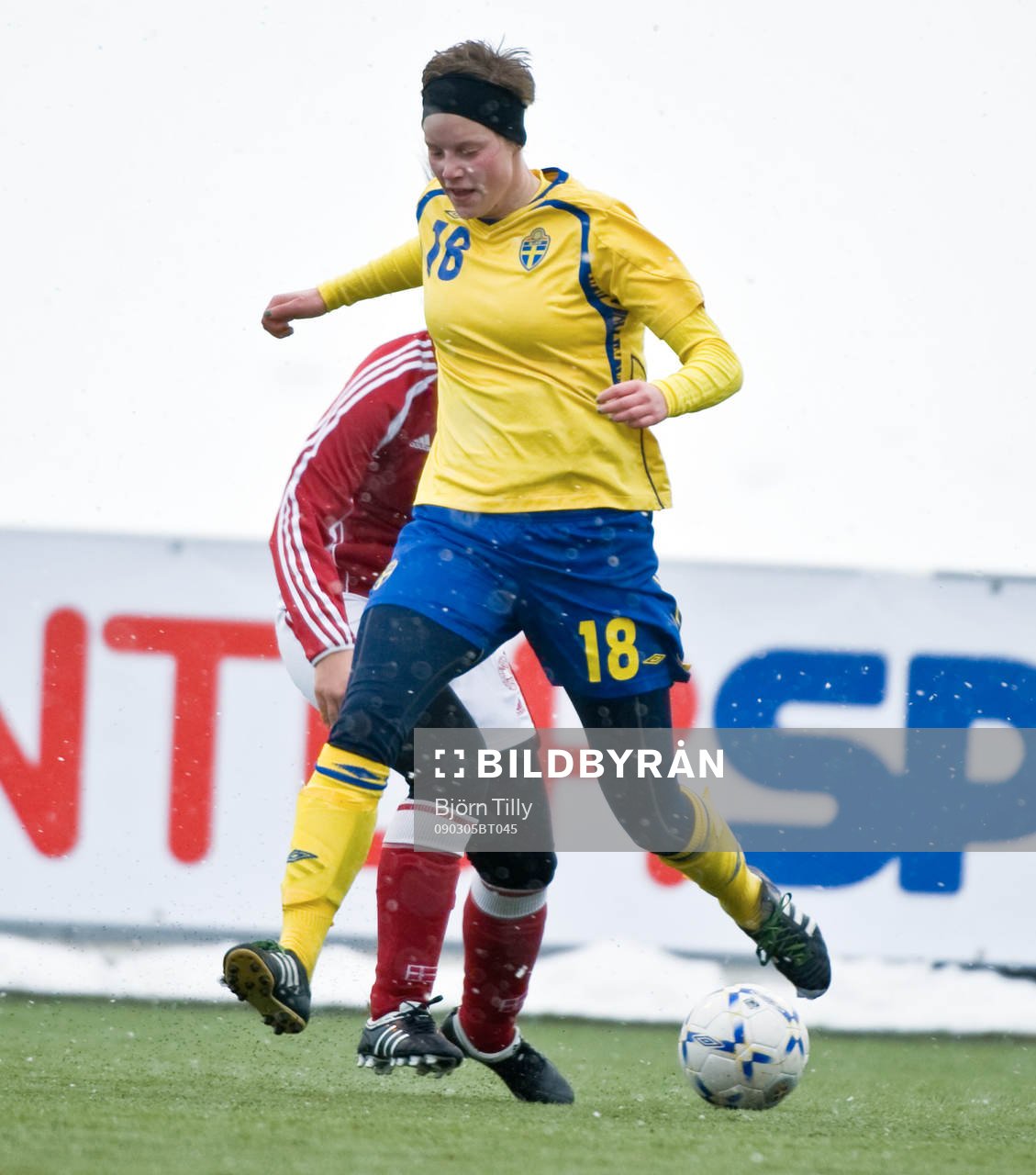 Fotboll, F17/92, Flickor, Träningslandskamp, Sverige -