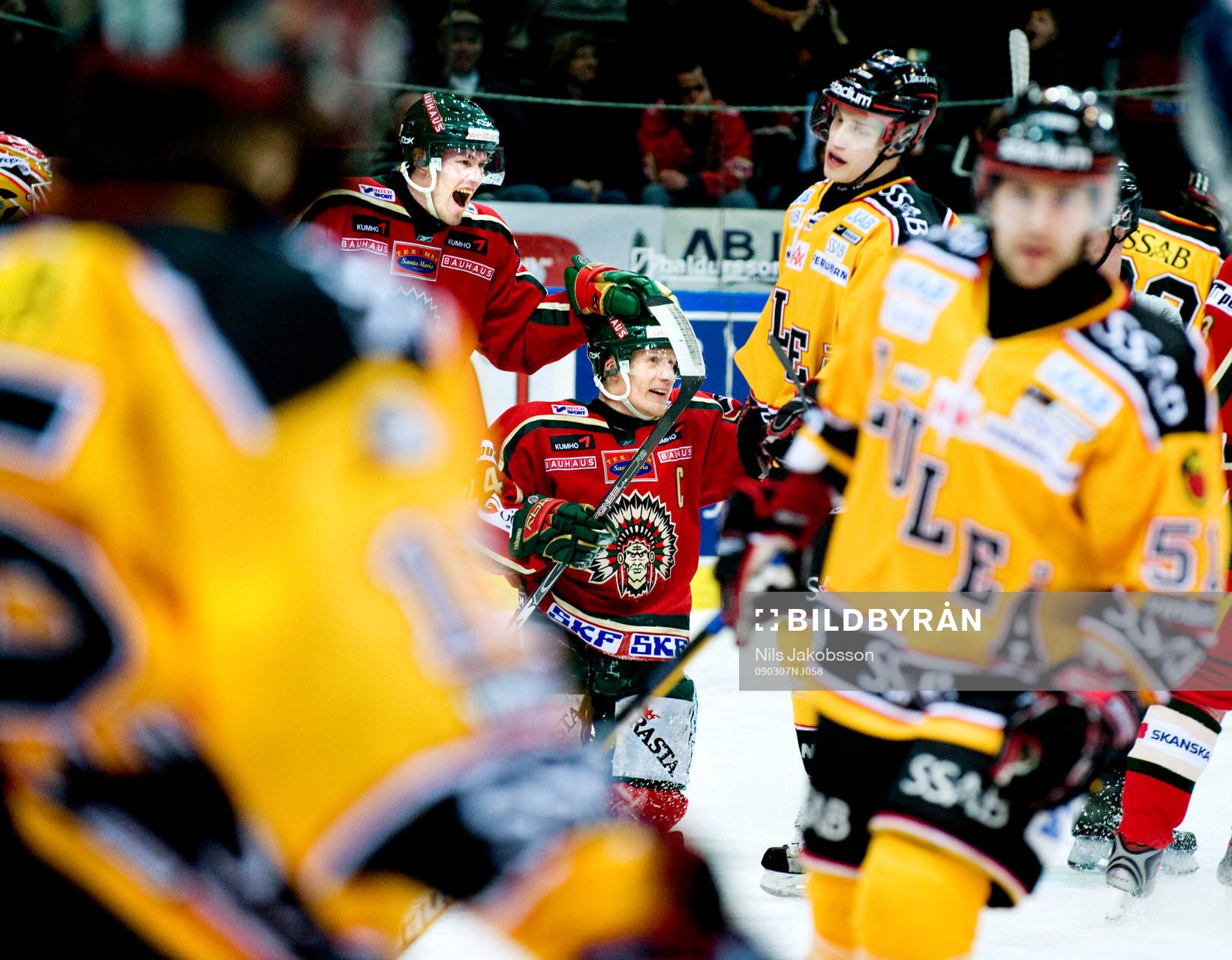 Jonas Johnson, Niklas Andersson, Frölunda jubel mellan
