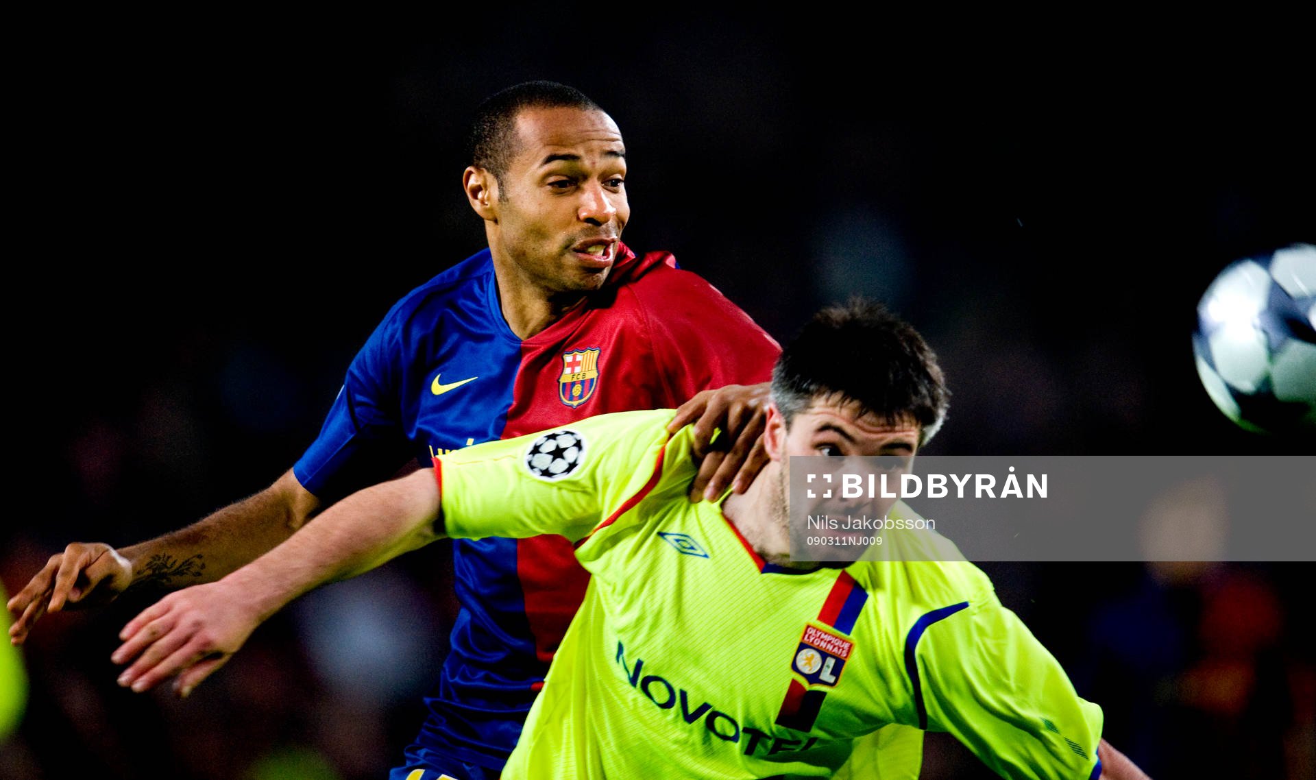 Thierry Henry, Barcelona, Jeremy Toulalan, Lyon