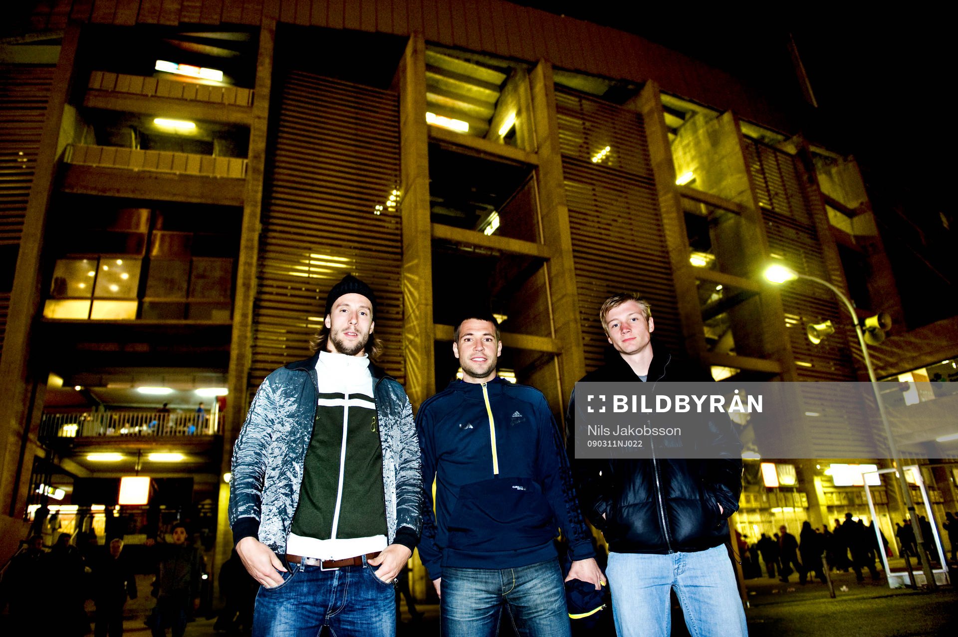 Mattias Bjärsmyr, Stefan Sleakovic, Erik Lund utanför