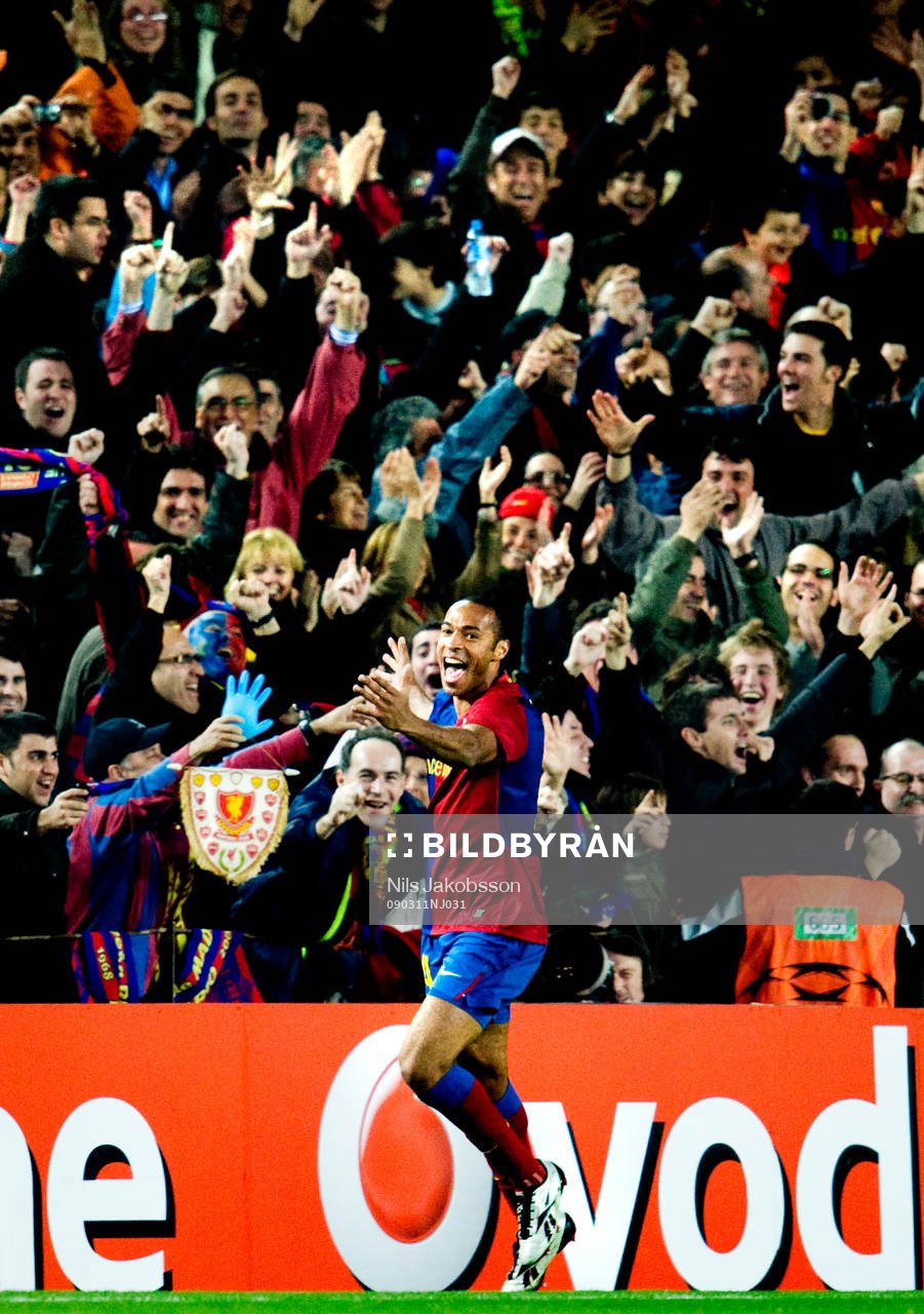 Thierry Henry, Barcelona, jubel