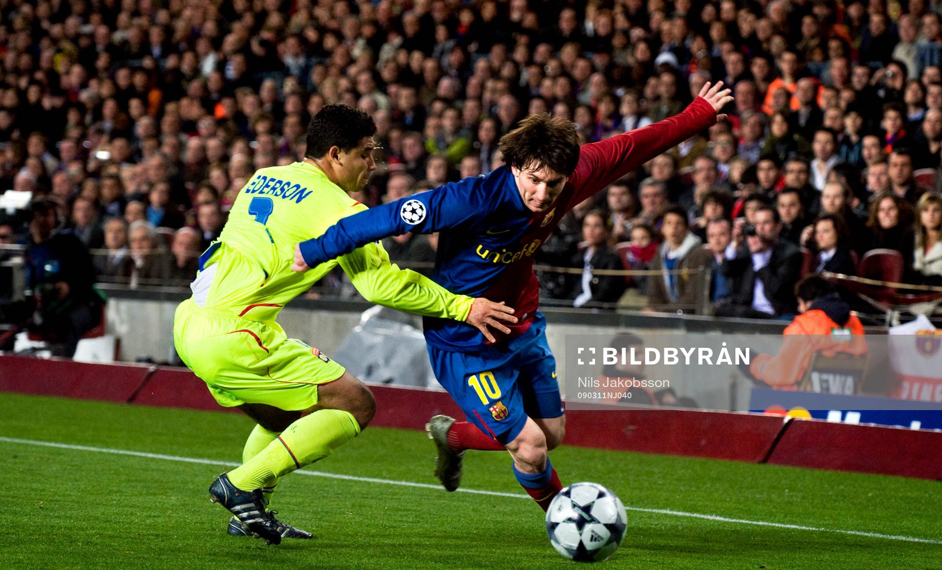 Ederson, Lyon blir uppsnurrad av Lionel Messi, Barcelona