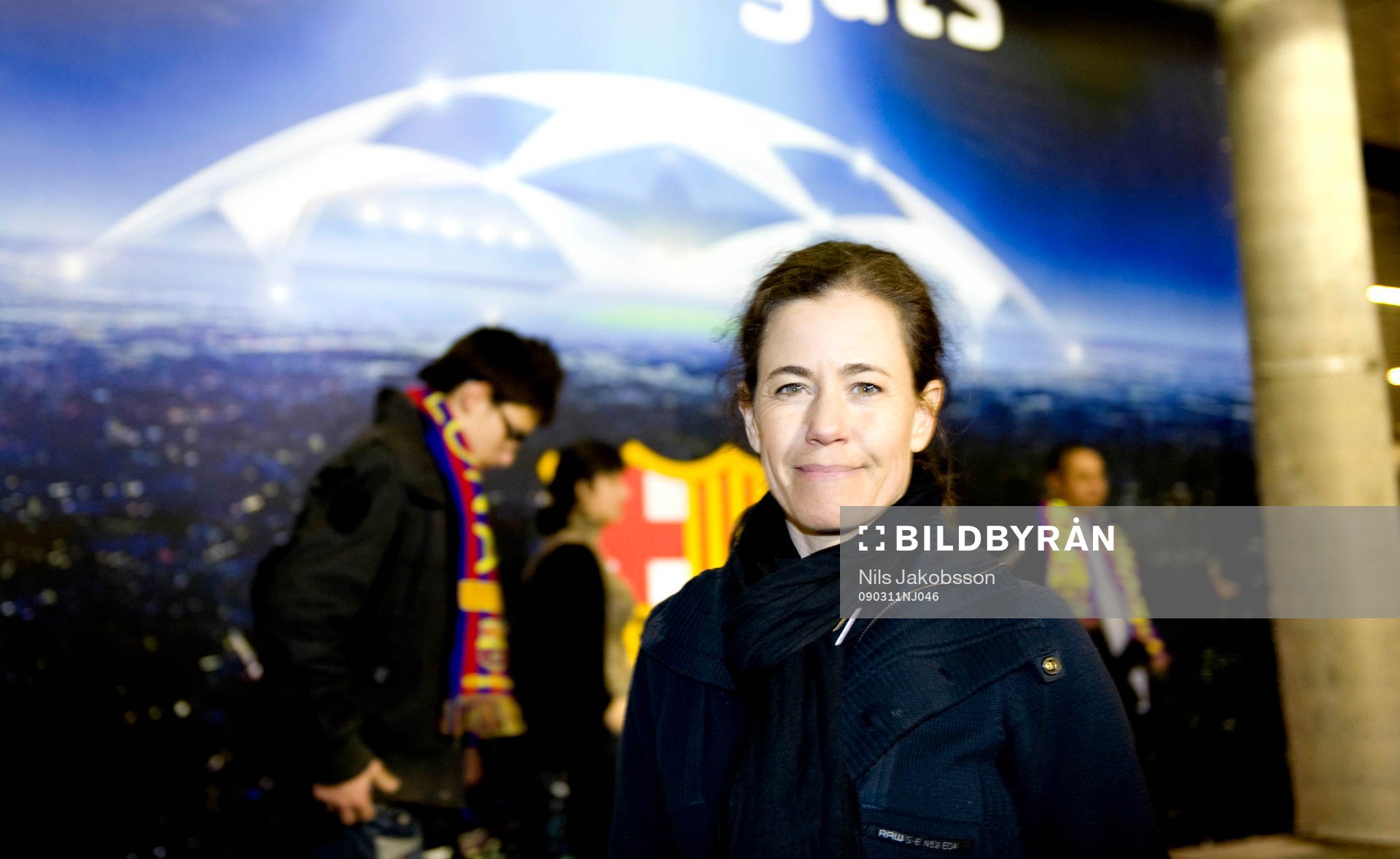 Fotboll, Champions League, Barcelona - Lyon:  Petra Thoren, journalist, Aftonbladet.