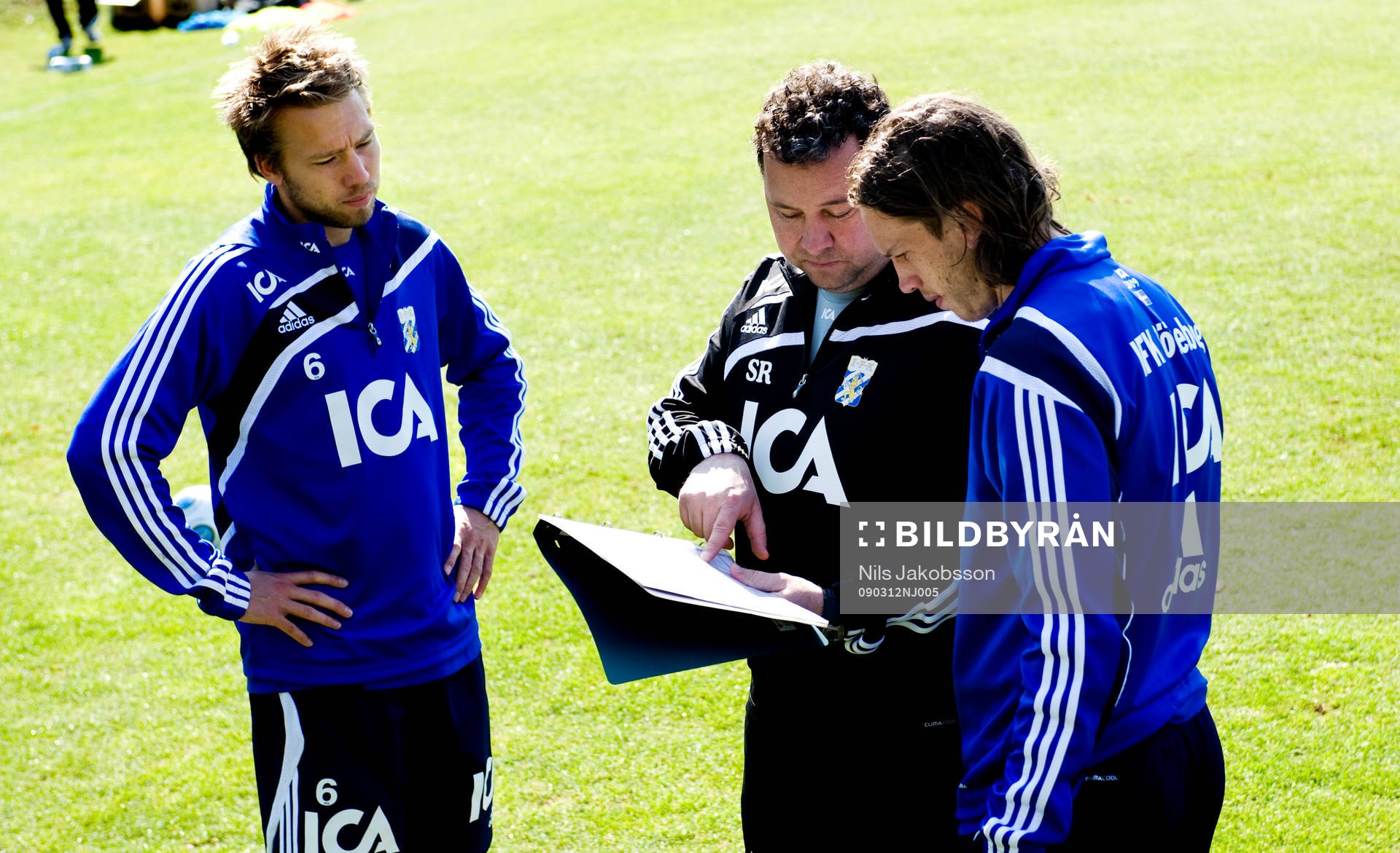 Adam Johansson, Stefan Rehn, tränare, Gustav Svensson, IFK