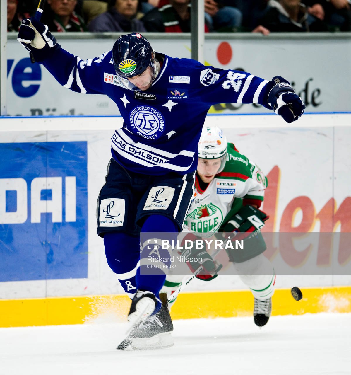 Mathias Johansson, Leksand och Chris Abbott, Rögle