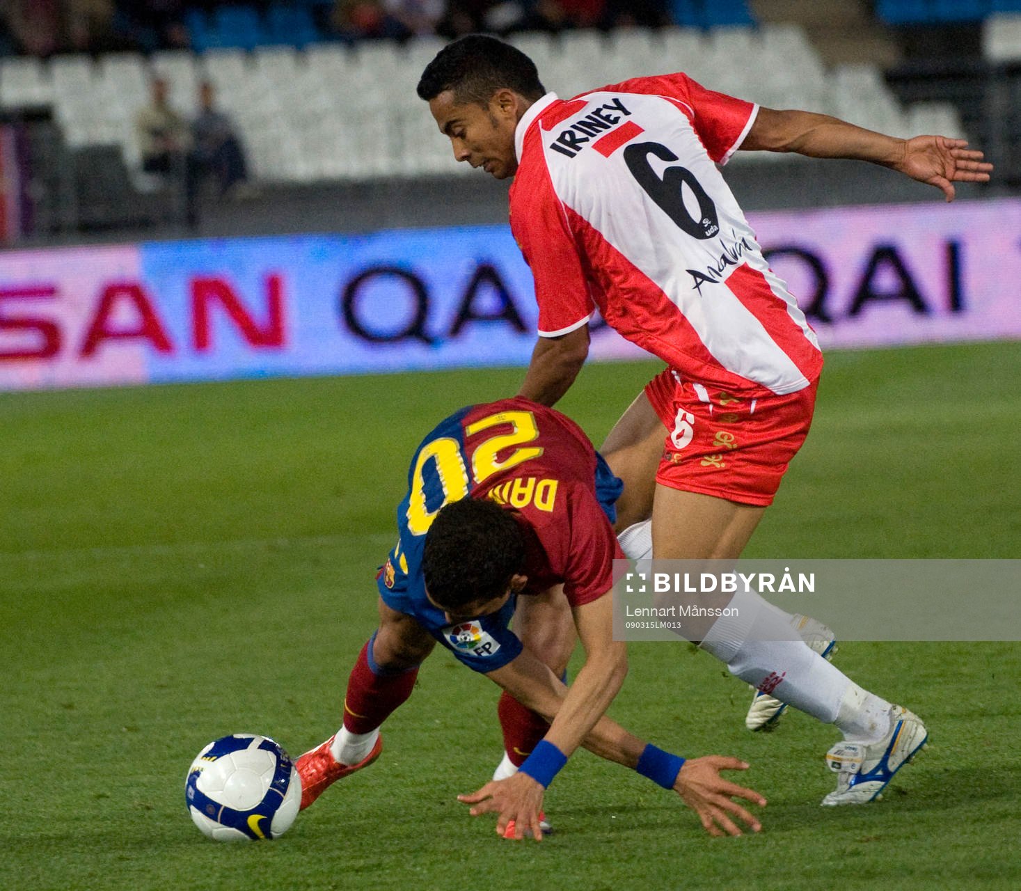 Iriney, Almeria och Dani Alves, Barcelona