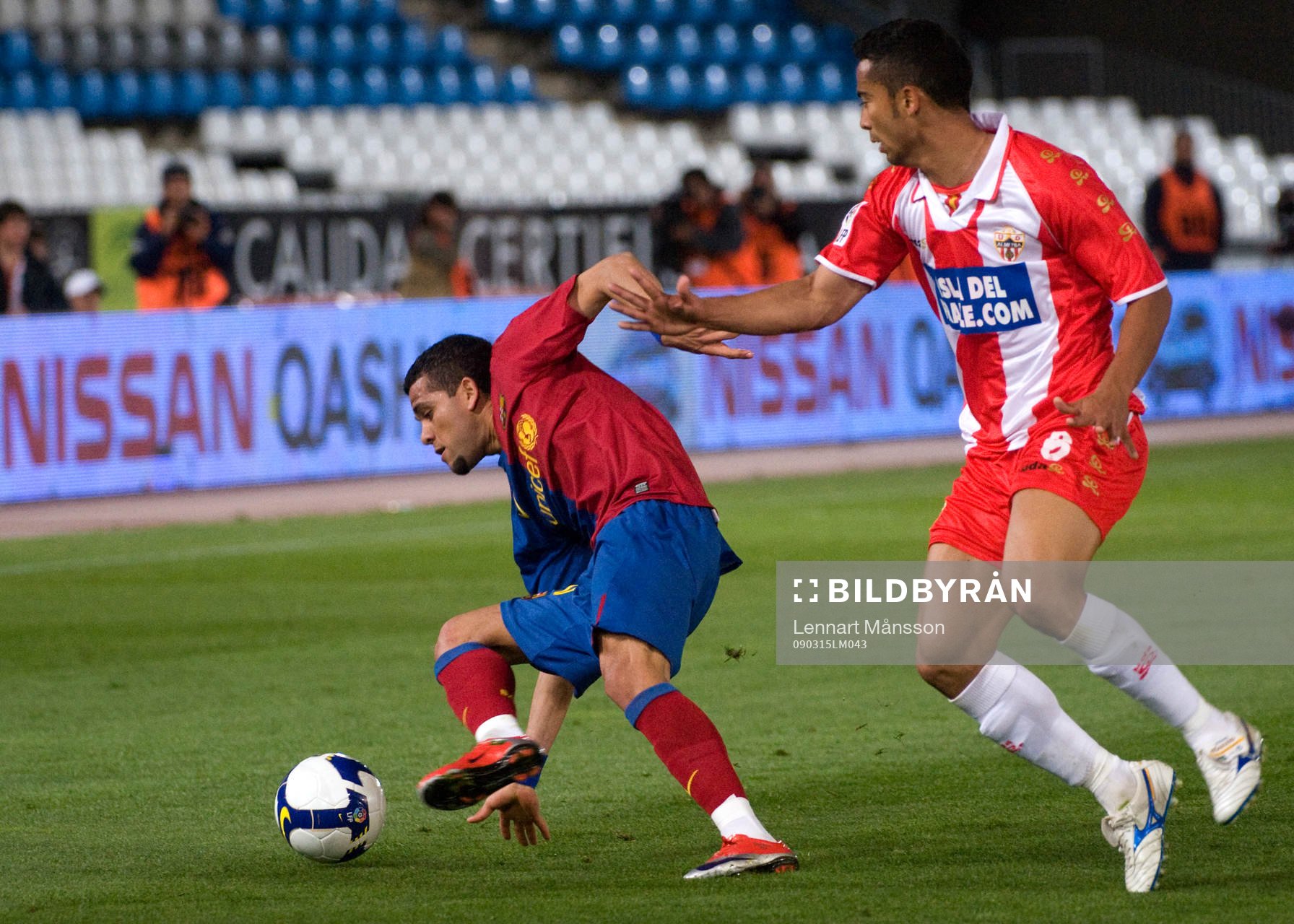 Dani Alves, Barcelona  och Iriney, Almeria