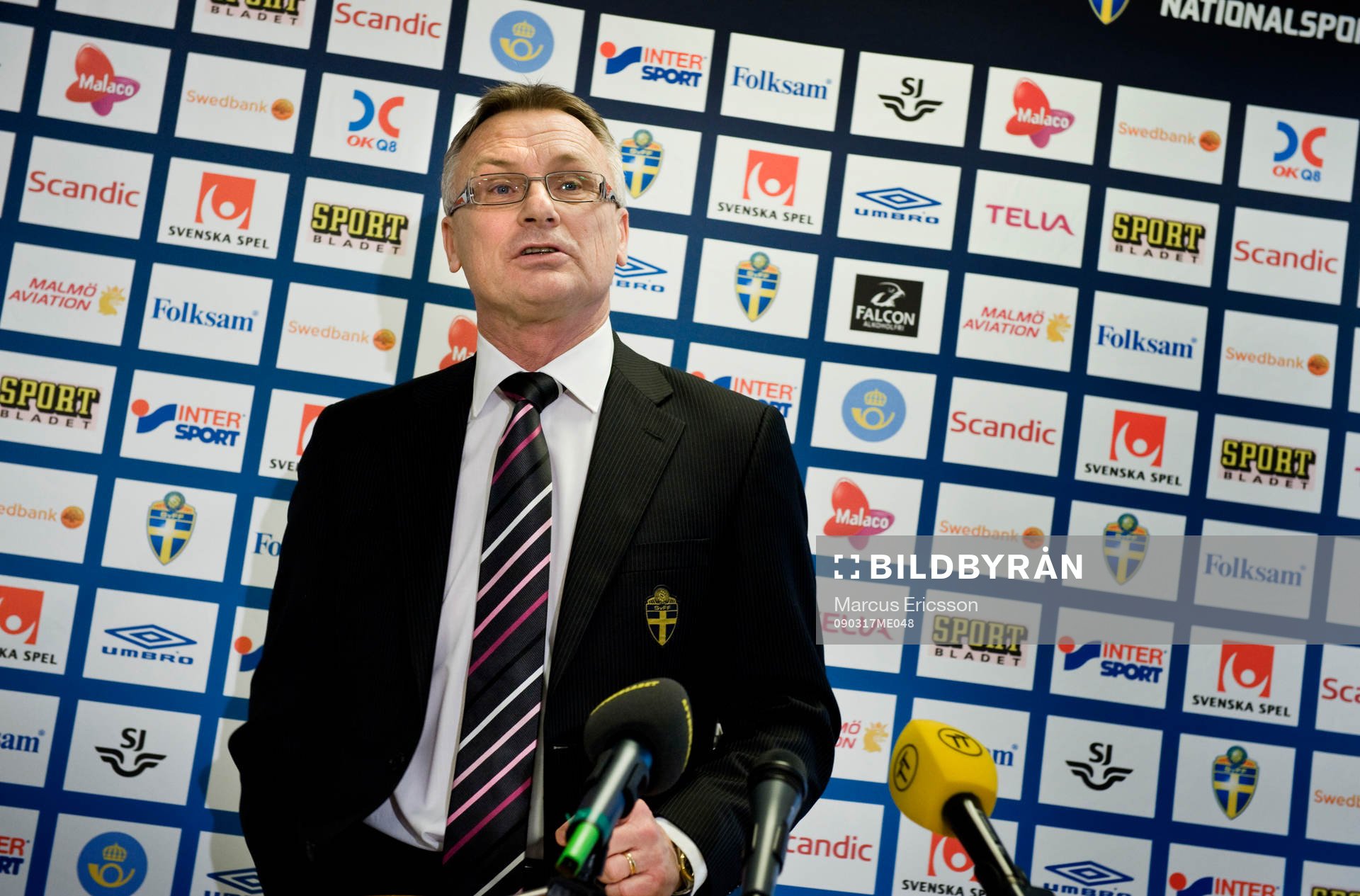 Presentation av truppen mot Portugal. Roland Andersson,