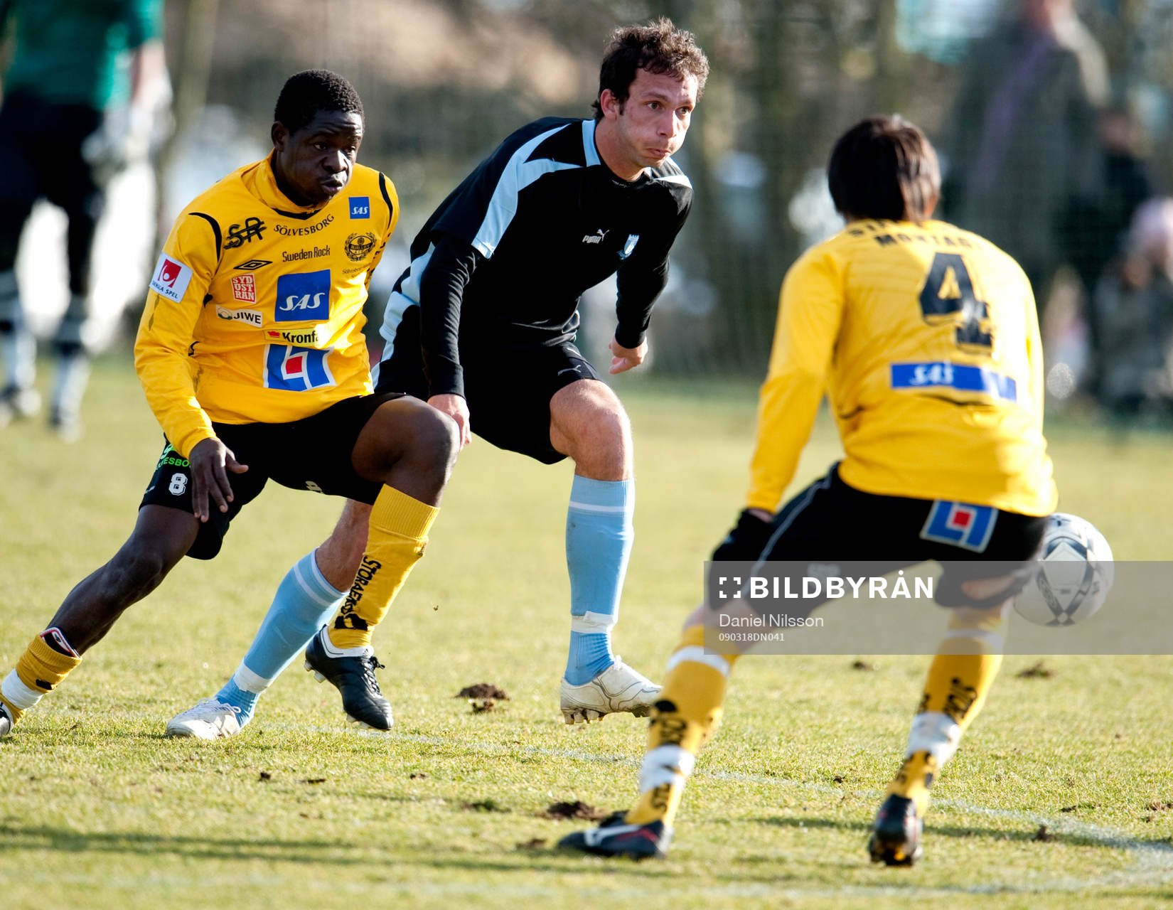 Miljan Mutavdzic, Malmö och Patrick Osiako och Daniel