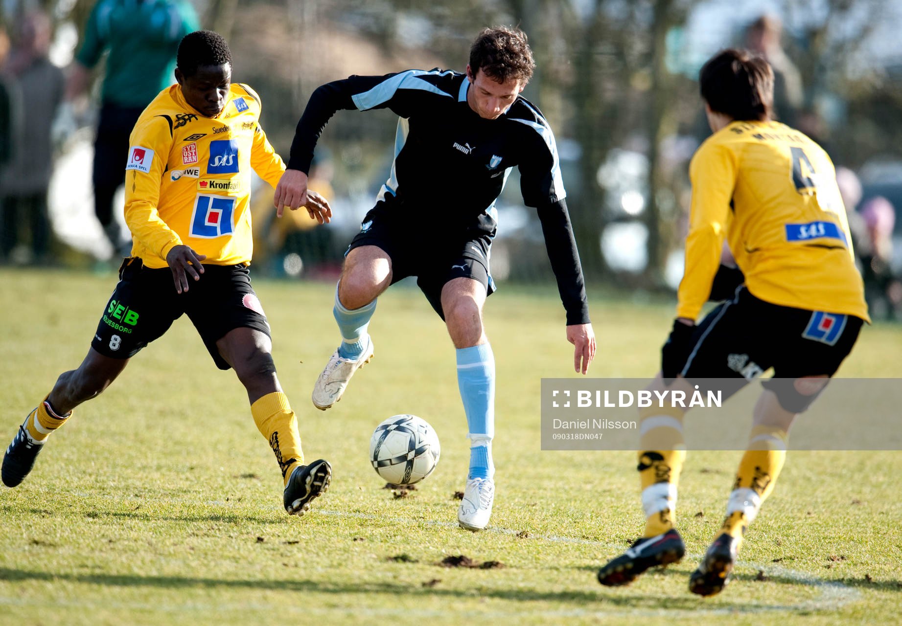 Miljan Mutavdzic, Malmö och Patrick Osiako och Daniel