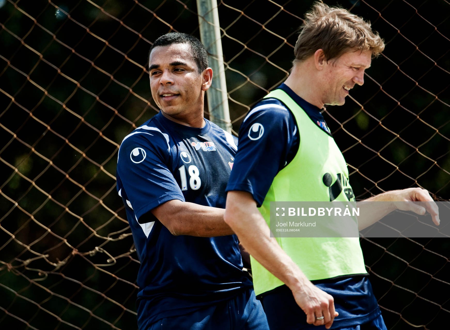 Álvaro Santos och Marcus Allbäck