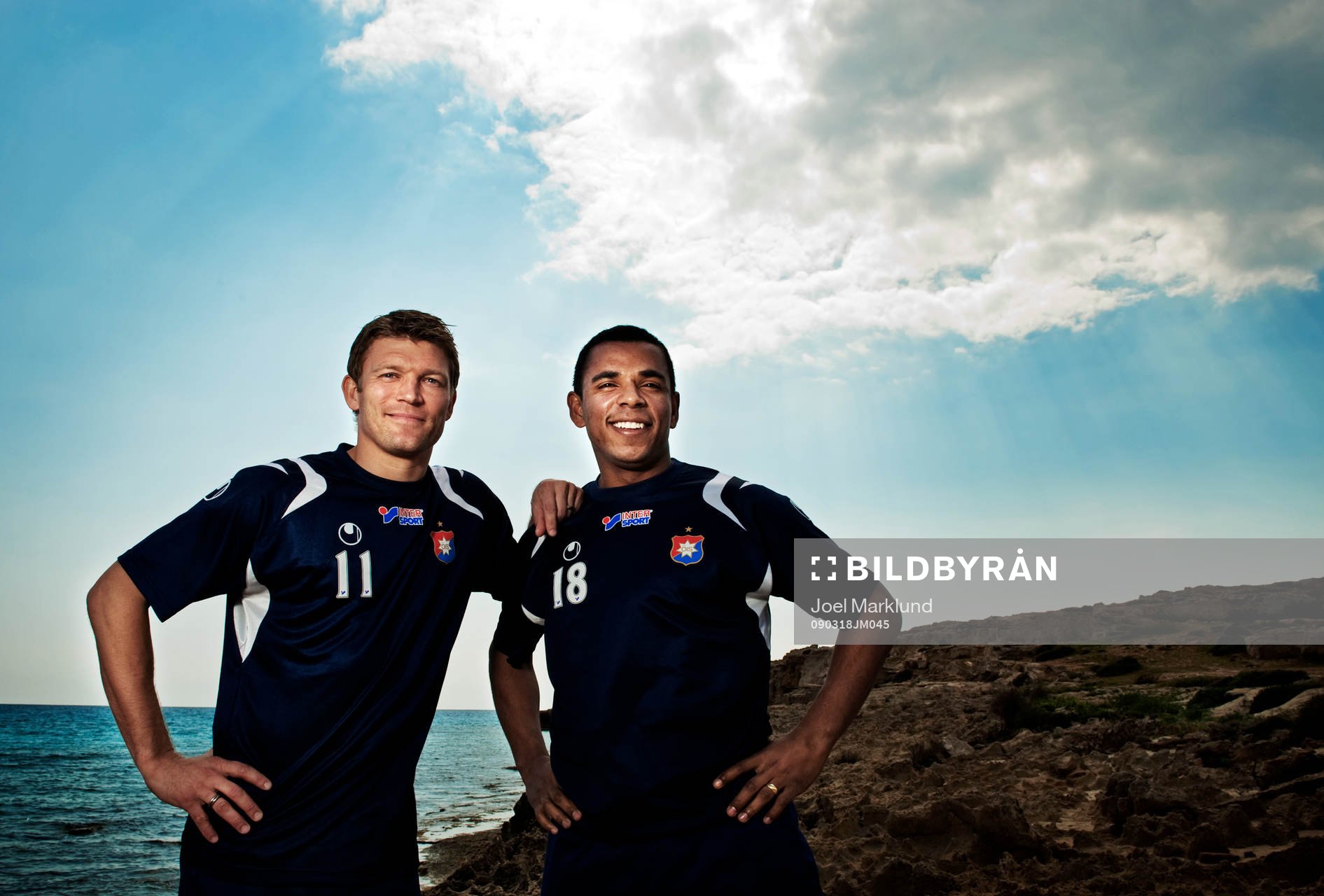 Marcus Allbäck och Álvaro Santos