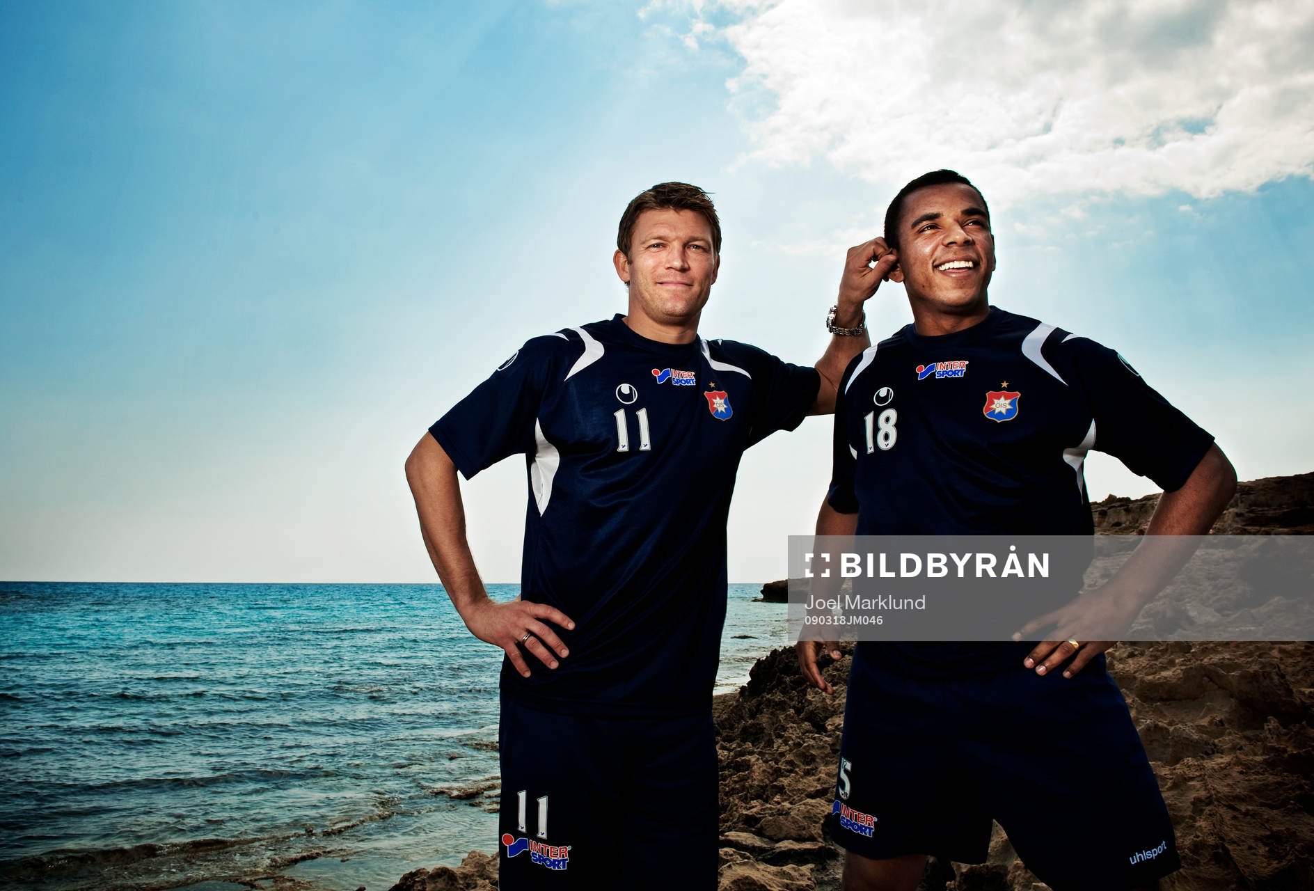 Marcus Allbäck och Álvaro Santos