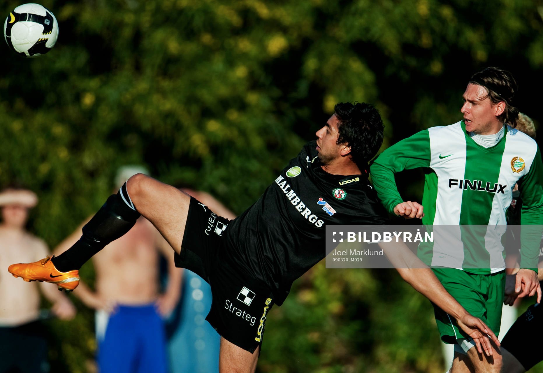 Freddy Söderberg, Hammarby, lyckas inte hålla koll på