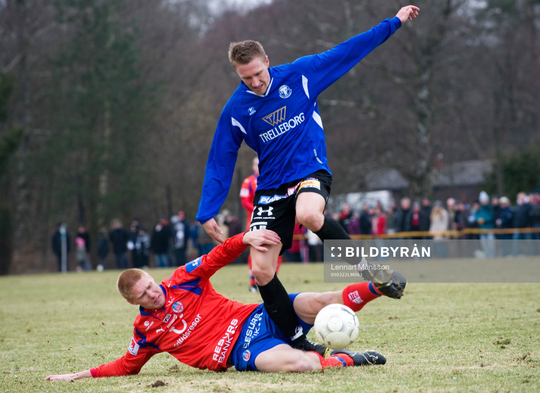 Mål, Marcus Pode gör sitt andra mål när han glider ur