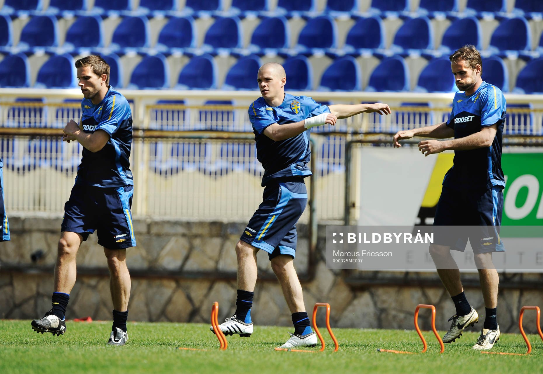 Anders Svensson, Samuel Holmén och Olof Mellberg