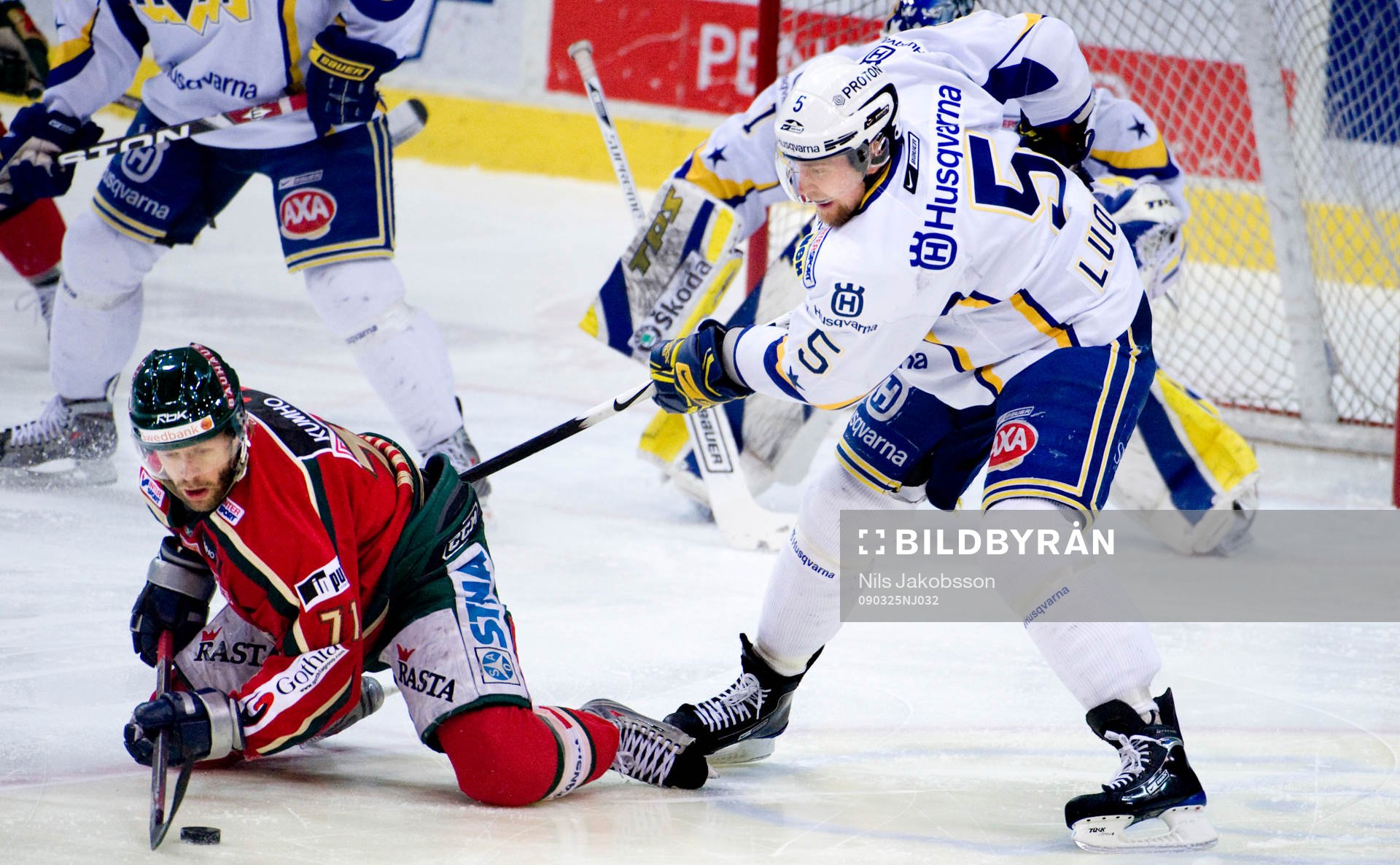 Tomi Kallio, Frölunda, Mikko Luoma, HV71