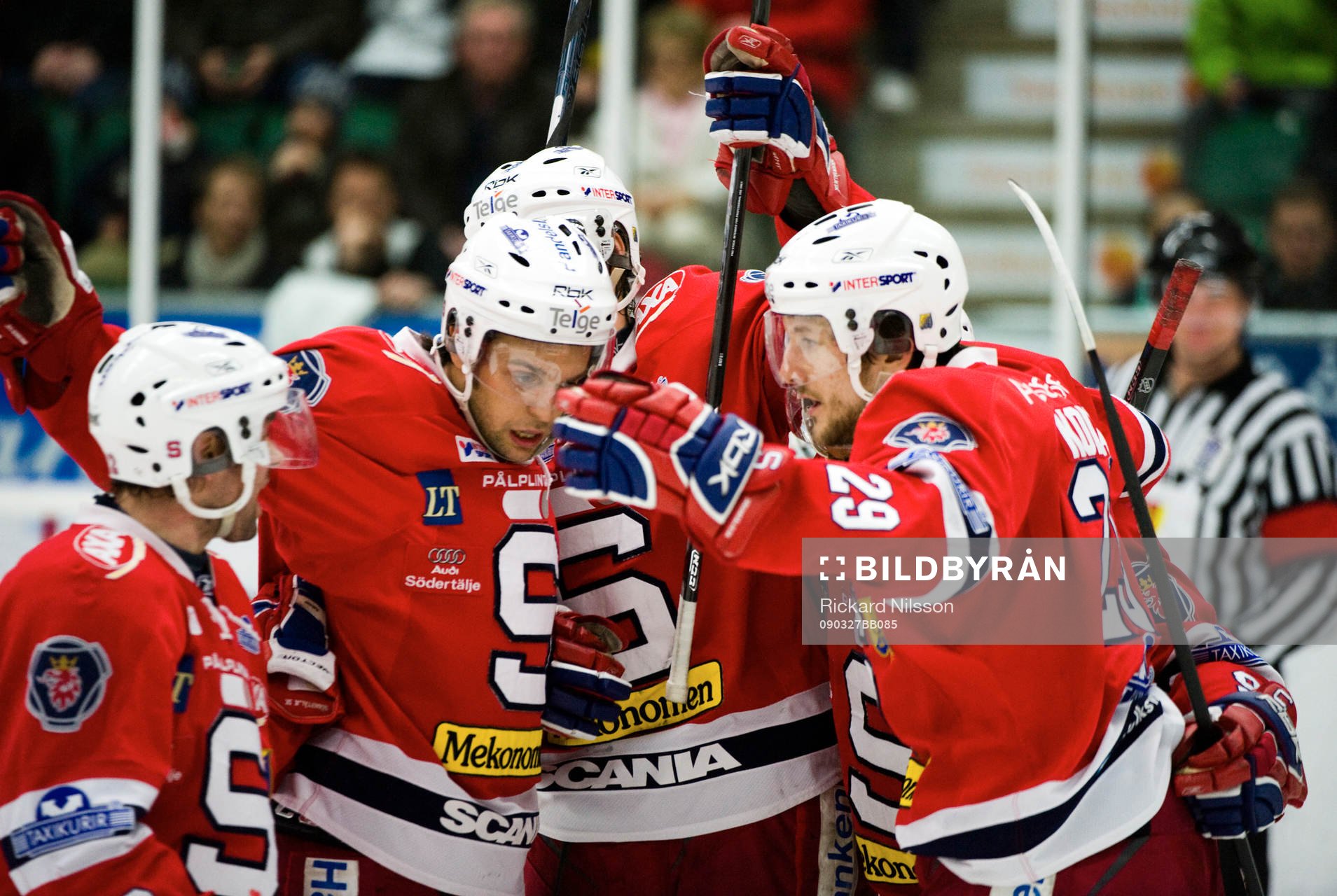 Tomas Kollar och Linus Videll, Södertälje, jubel