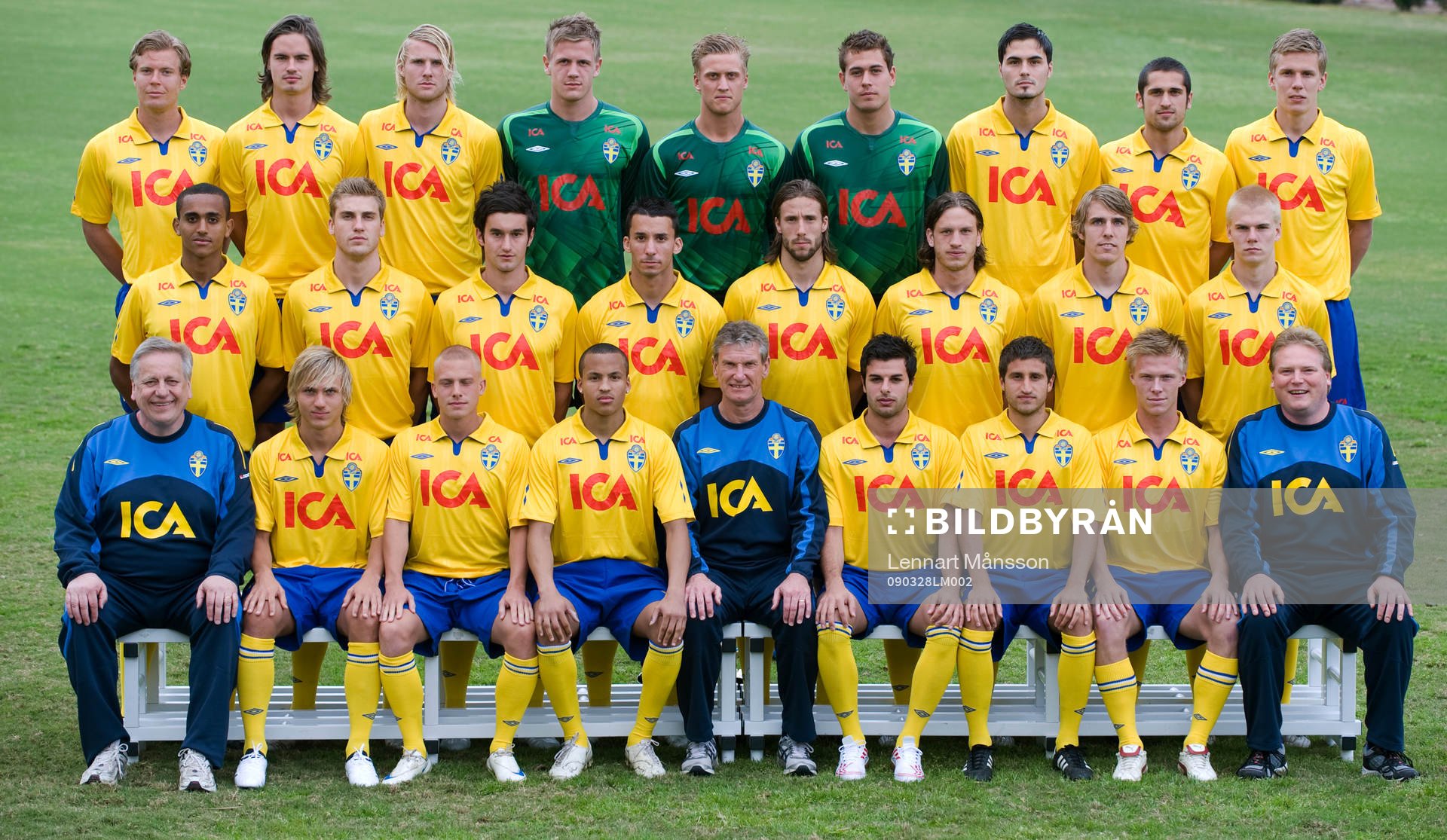 Bakre raden fr.v; Per Karlsson, Mikael Lustig, Ola