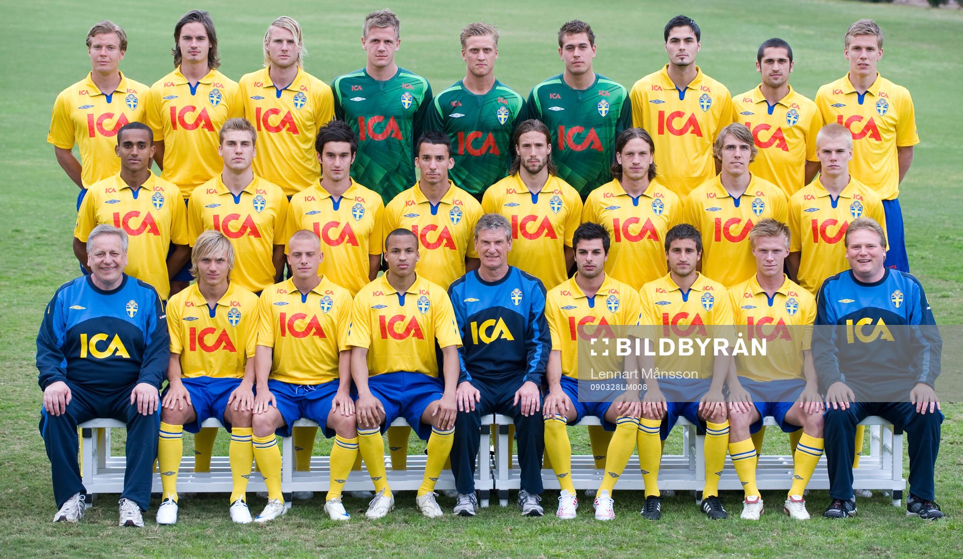 Bakre raden fr.v,  Per Karlsson, Mikael Lustig, Ola