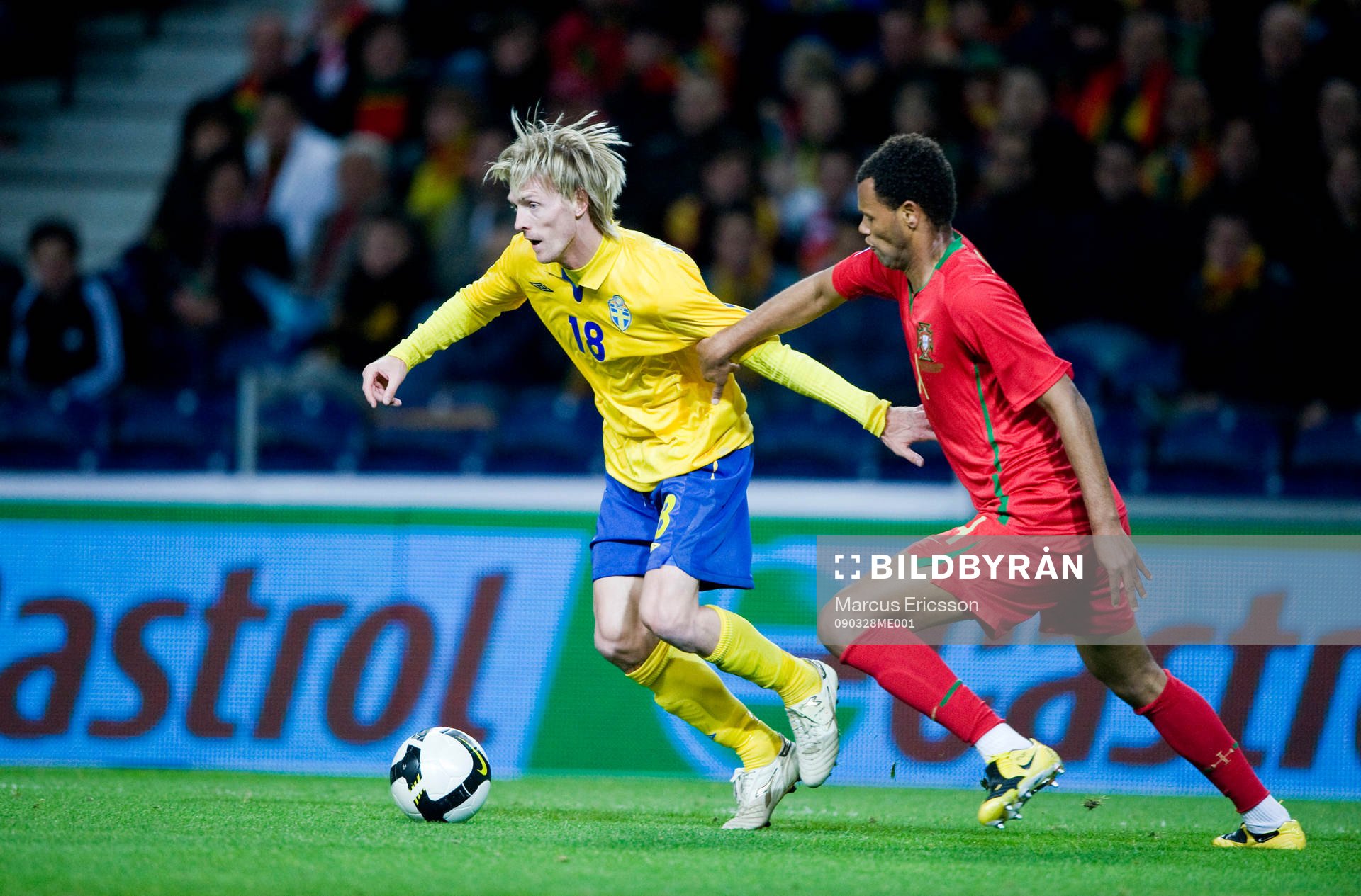 Christian Wilhelmsson, Sverige och Ricardo Carvalho,