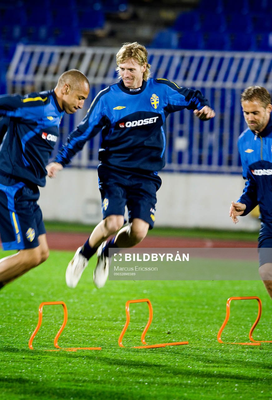 Henrik Larsson, Christian Wilhelmsson och Olof Mellberg