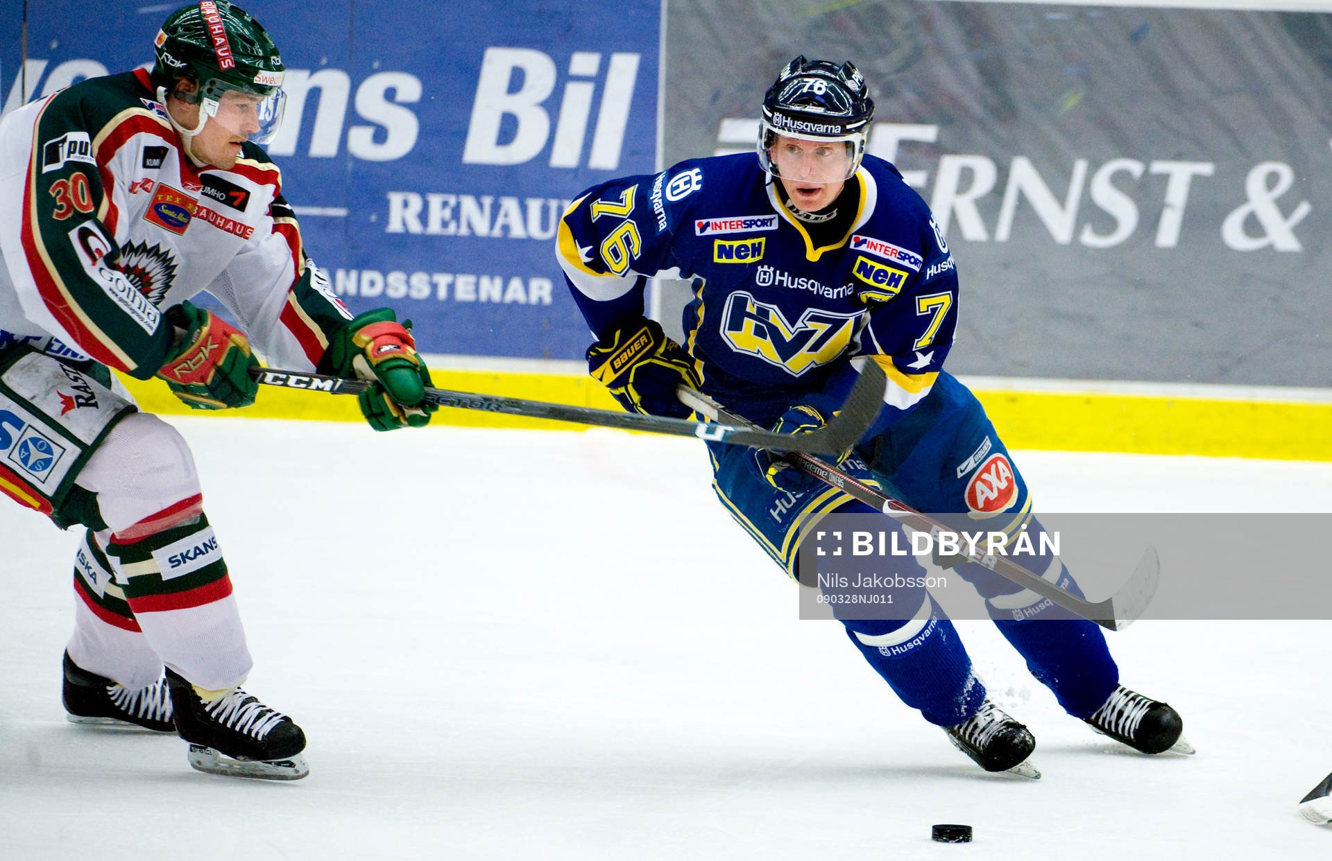 Jonas Johnson, Frölunda, Johan Davidsson, HV71