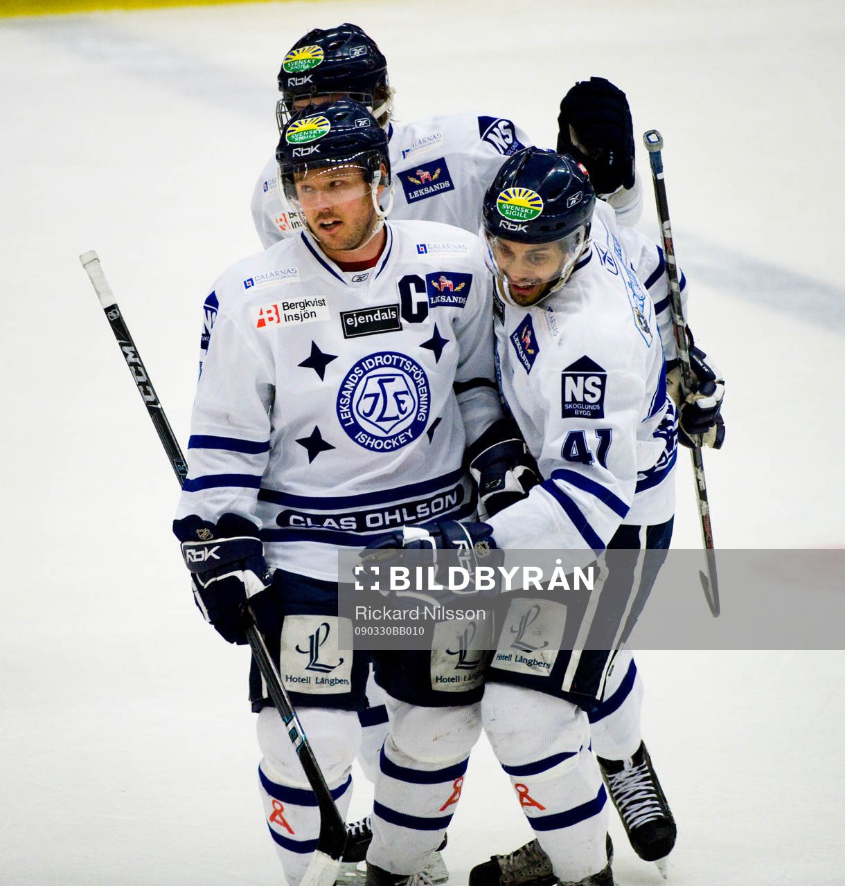 Mikael Karlberg och Pierre-Edouard Bellemare, Leksand, jubel