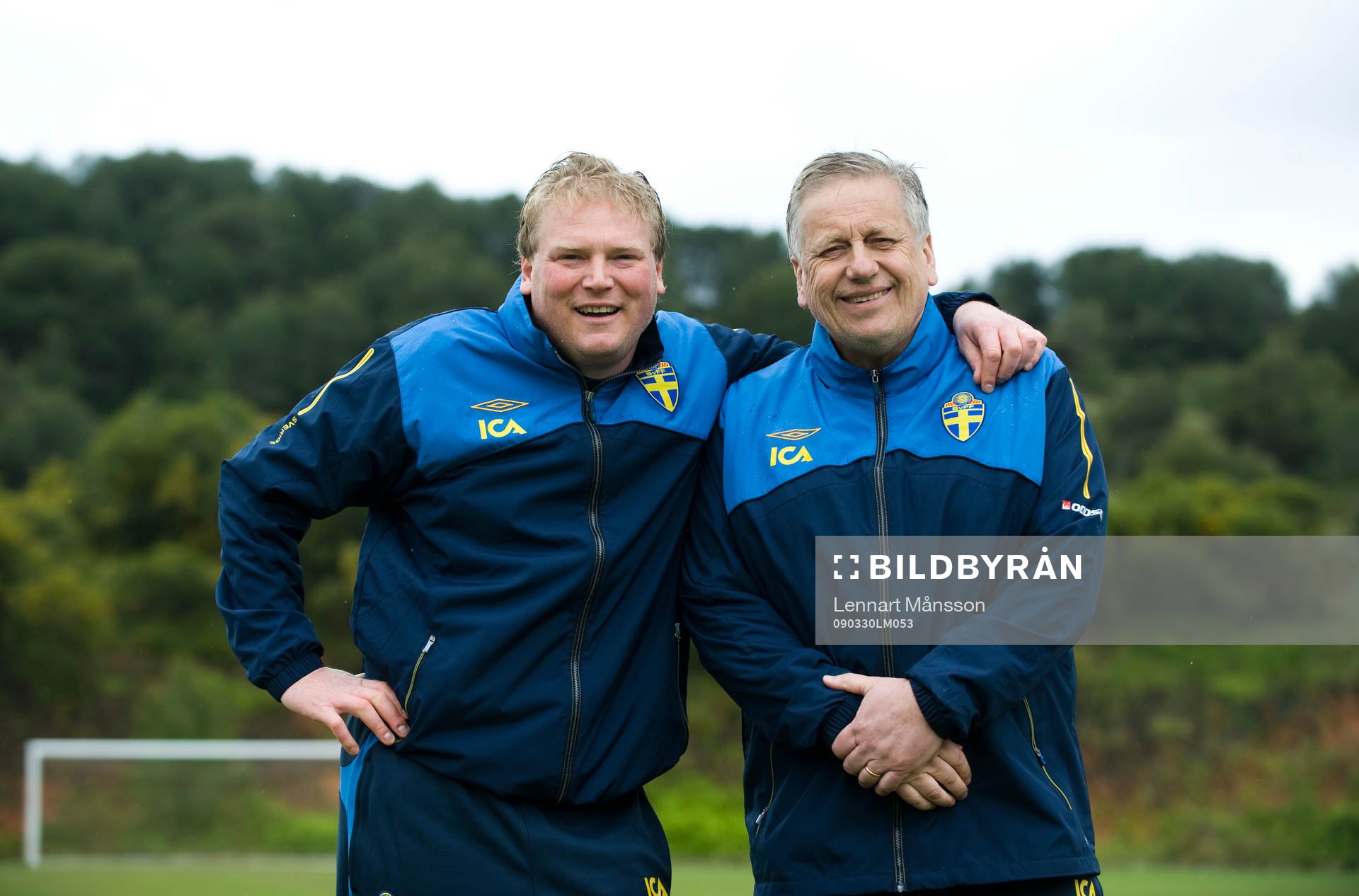 Jörgen Lennartsson och Tommy Söderberg, förbundskapten