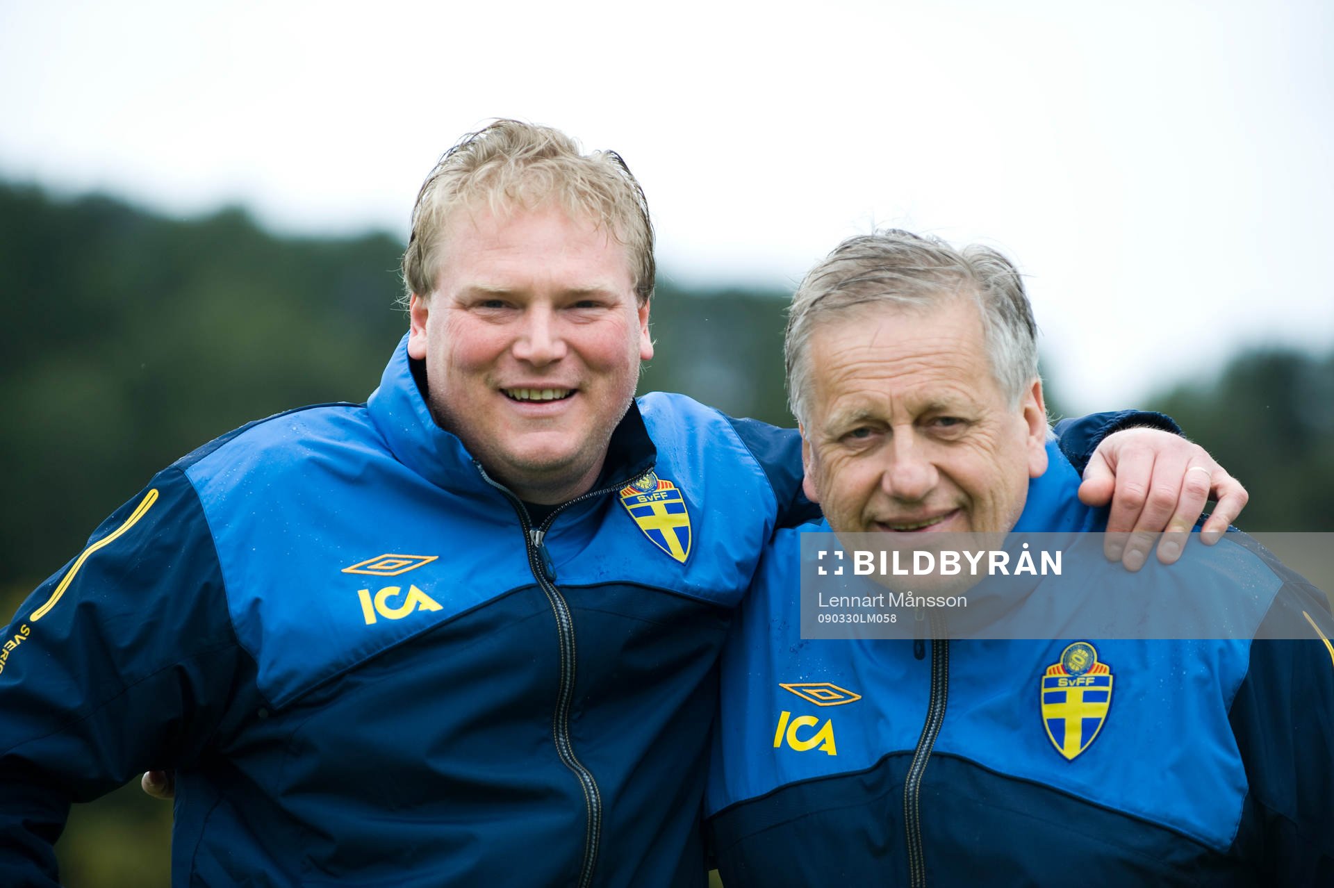 Jörgen Lennartsson och Tommy Söderberg, förbundskapten