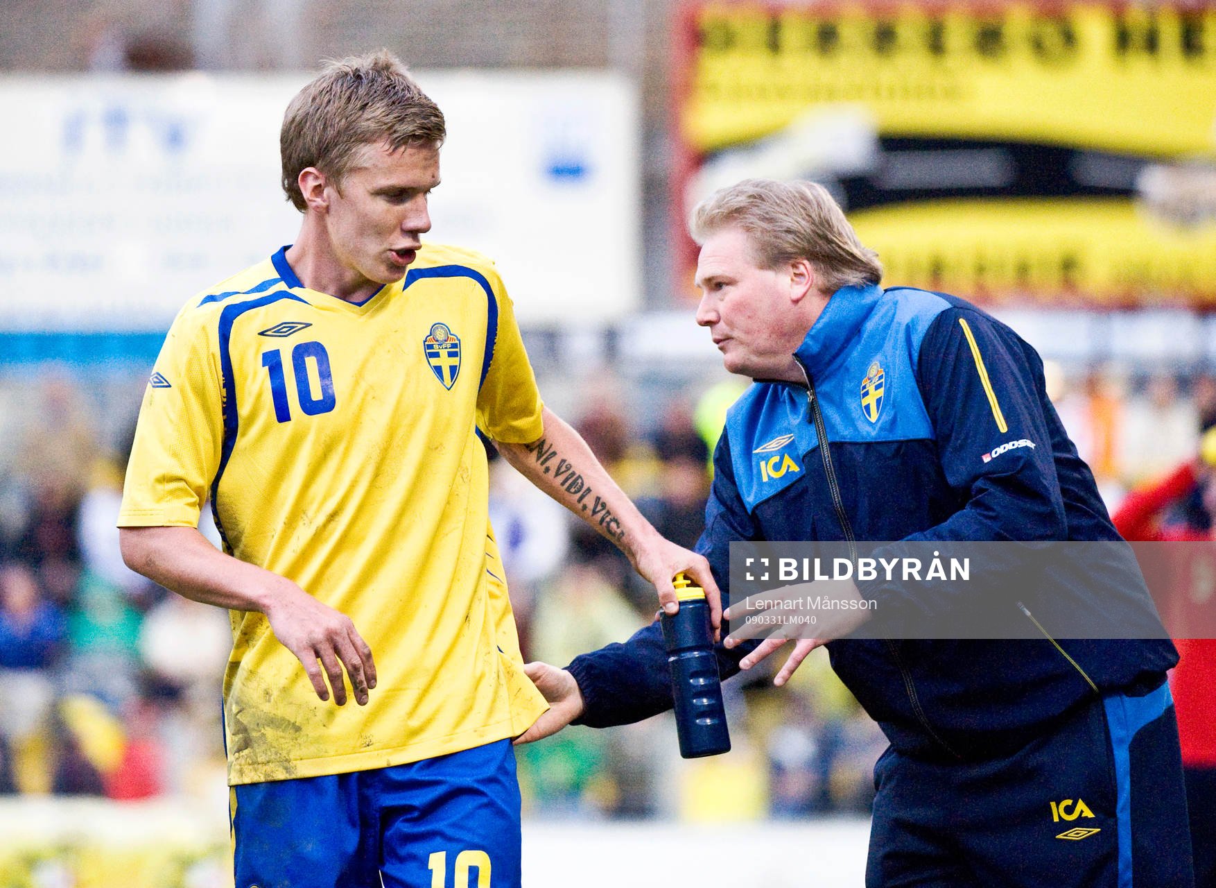 Pontus Wernbloom och Jörgen Lennartsson, förbundskapten