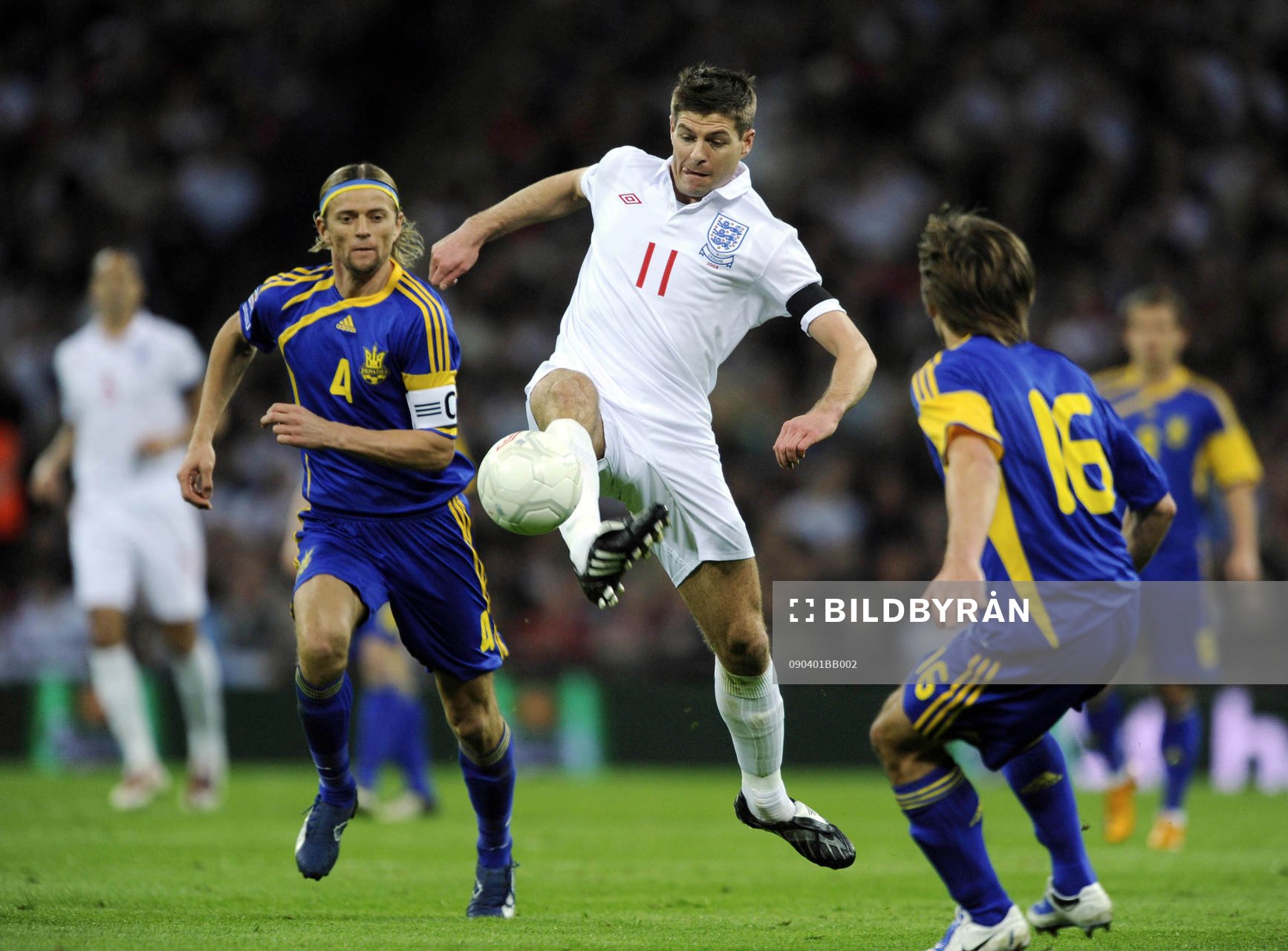 Steven Gerrard, England och Anatoliy Tymoshchuk, Ukraina