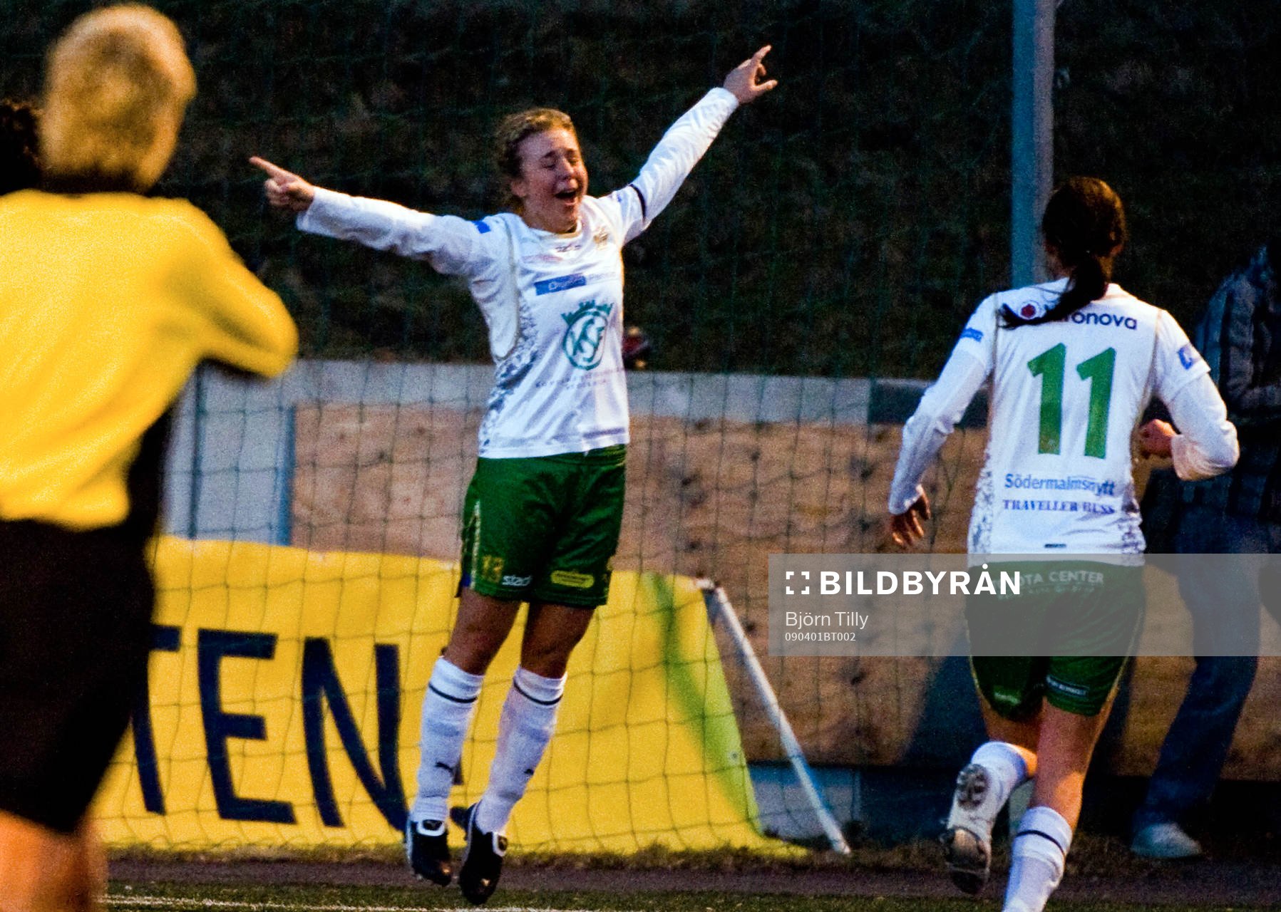  Johanna Andersson, Hammarby, jubel efter 1-0.