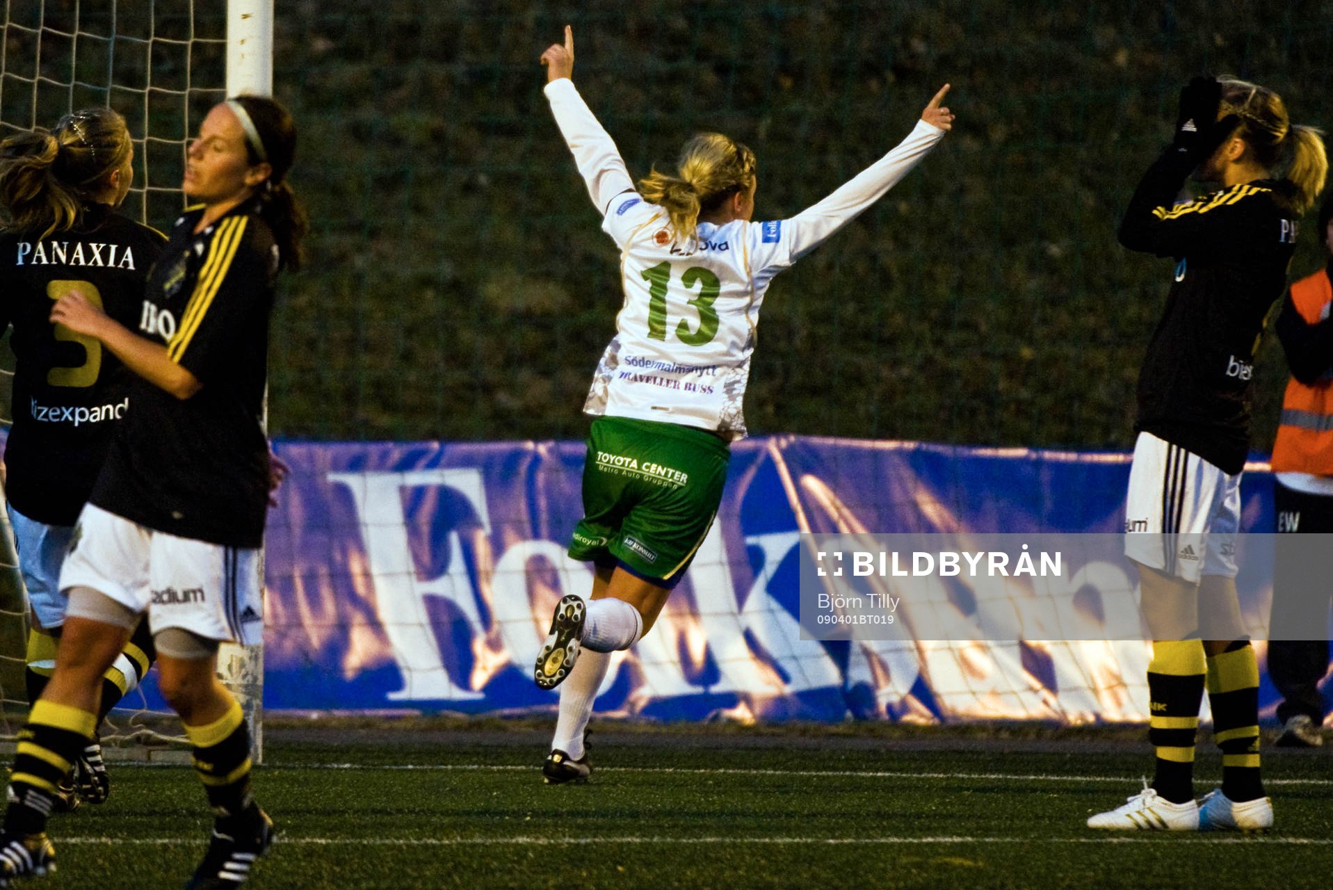  Johanna Andersson, Hammarby, jubel efter 1-0.
