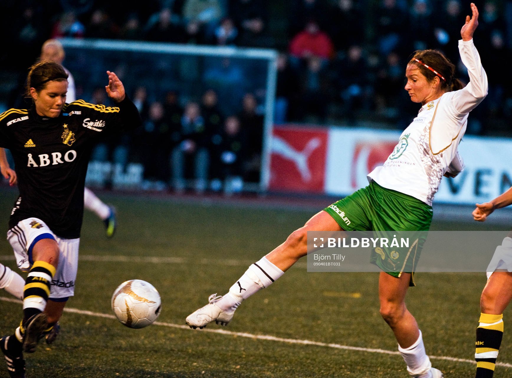 Hanna Folkesson, AIK och Madeleine Tegström, Hammarby